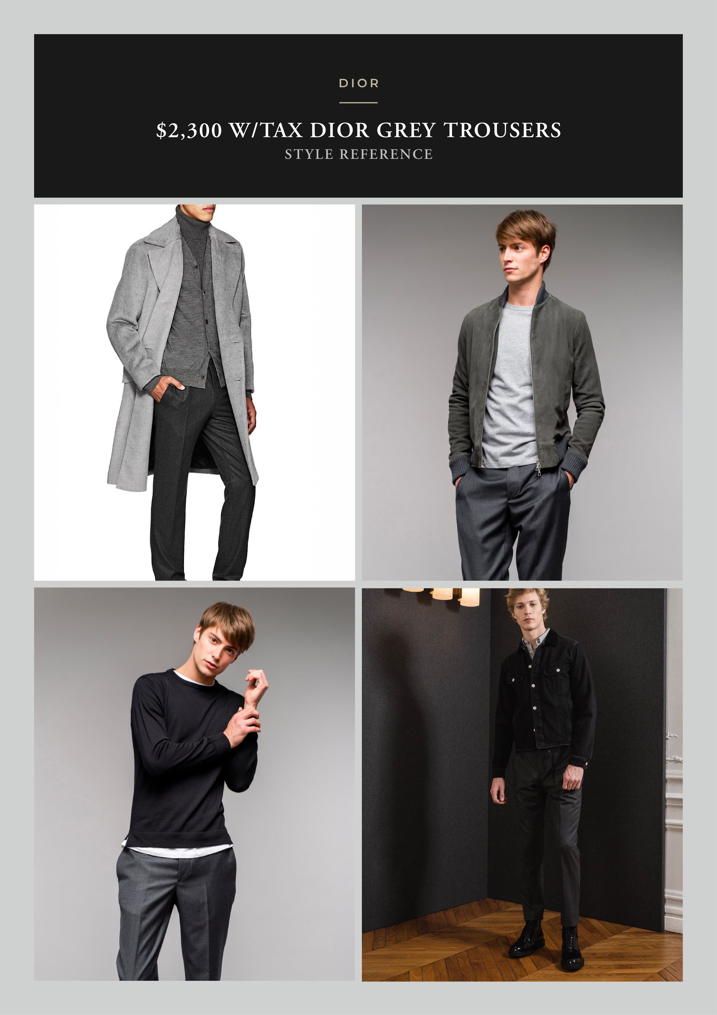 Dior Best Dressed Rare $2,300 w/tax DIOR Textured Grey Trousers Size US 34 / EU 50 - 9 Thumbnail