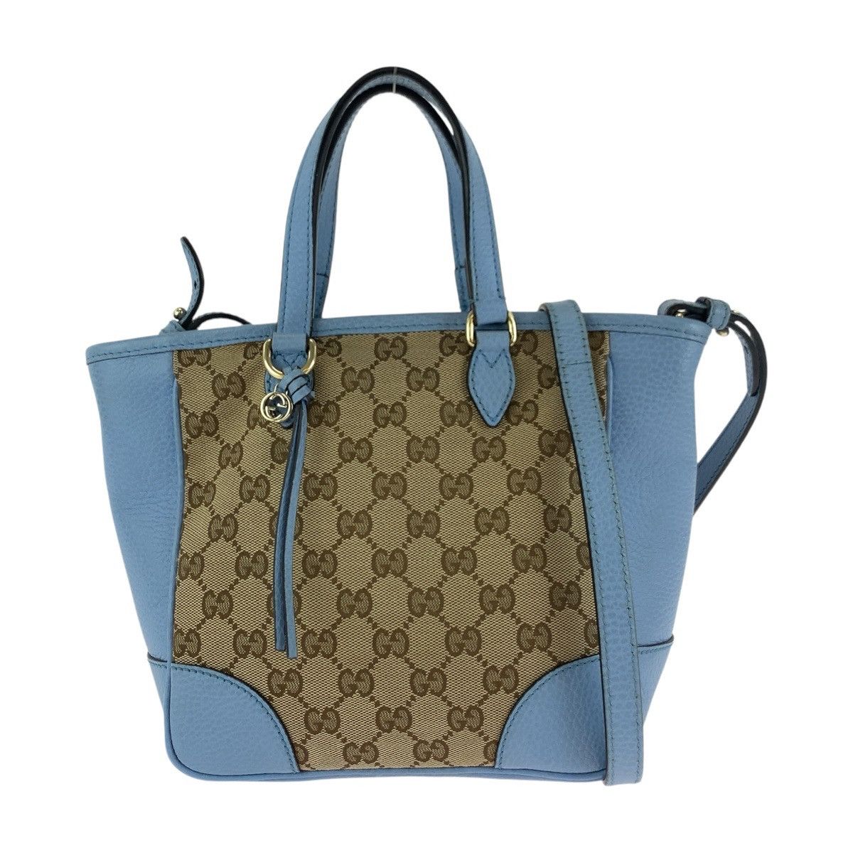 Gucci Gucci GG Canvas/leather 2Way Bag 449241 Canvas Shoulder Bag 449241 in Beige, Women's