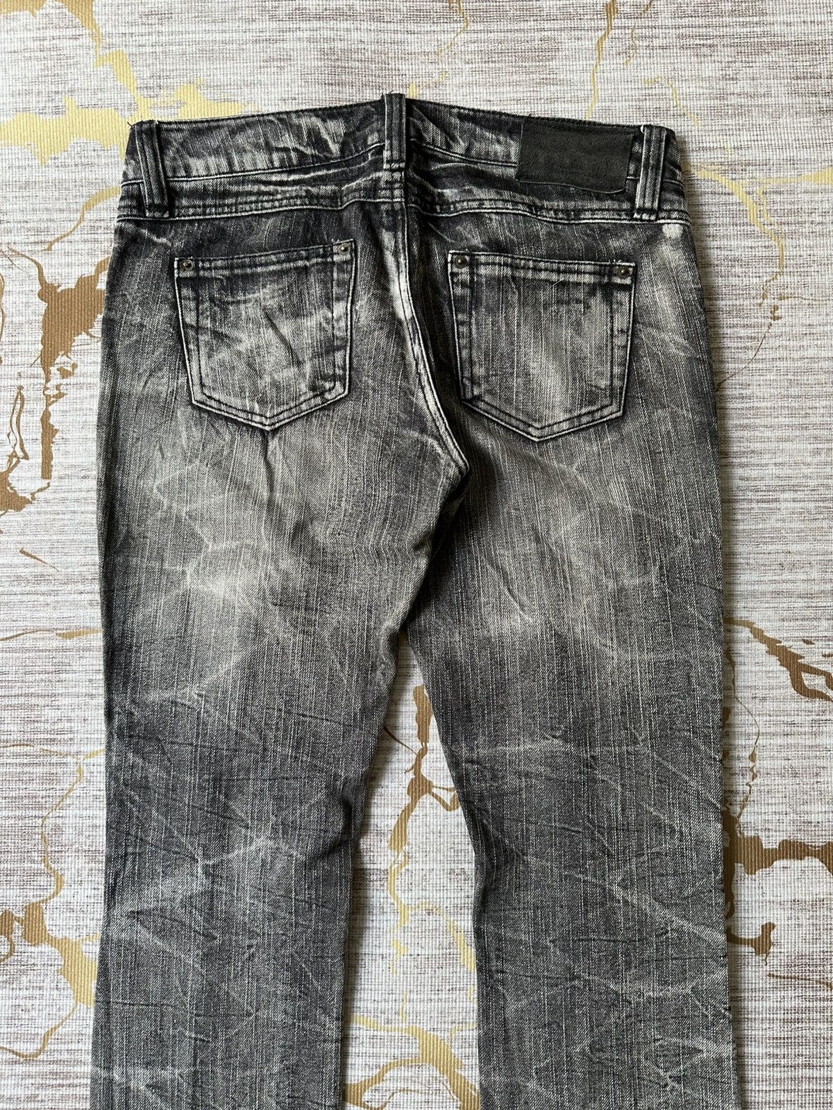 Japanese Brand CHU XXX Distressed Claw Marks Design Denim Size US 30 / EU 46 - 12 Thumbnail