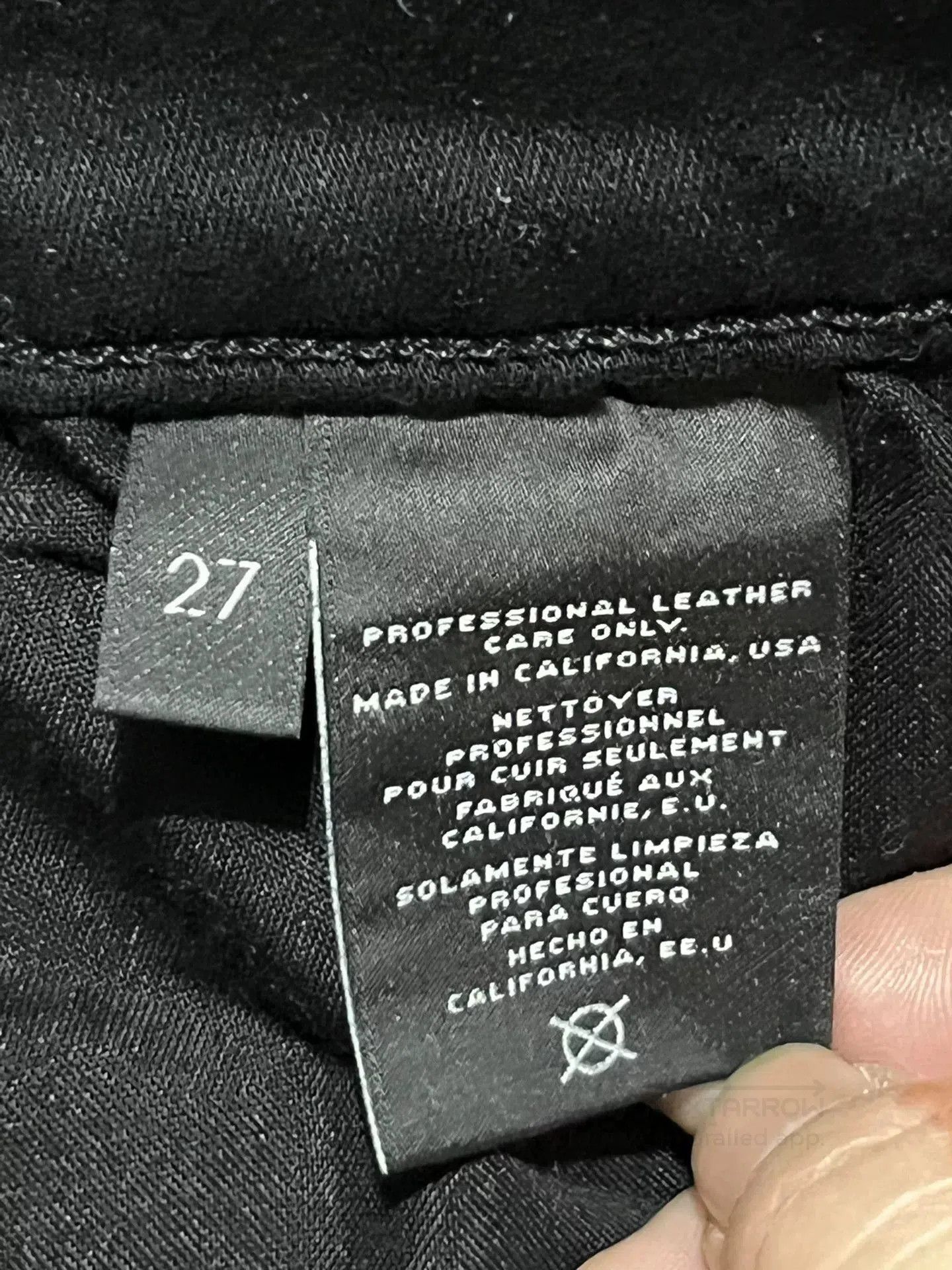 J Brand JBRAND High Elastic Slim Denim Leather Pants. Size 27" / US 4 / IT 40 - 6 Thumbnail