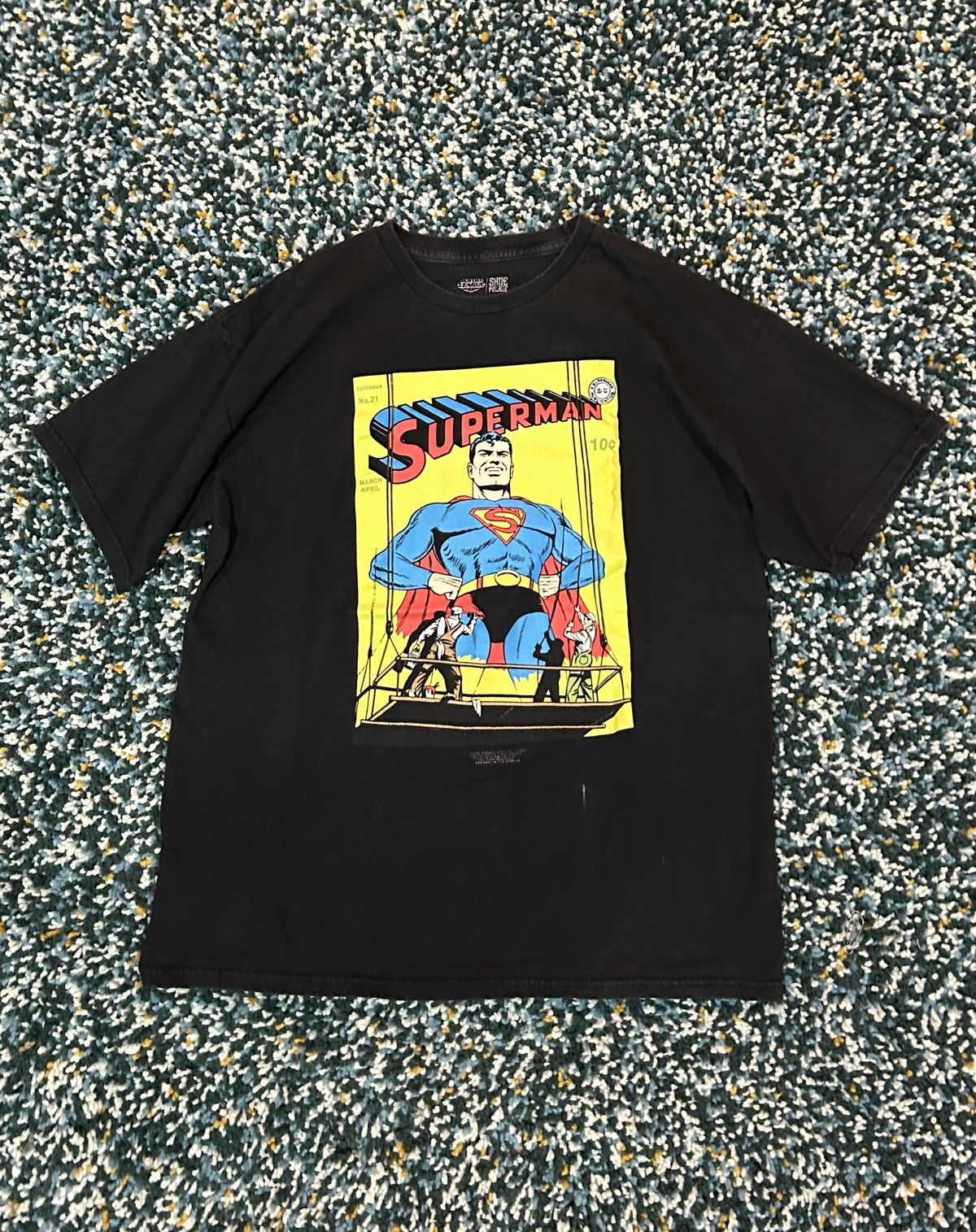 DC Comics × Shoe Palace × Vintage Vintage Black Superman Tee Shoe Palace x Justice League Size US L / EU 52-54 / 3 - 1 Thumbnail