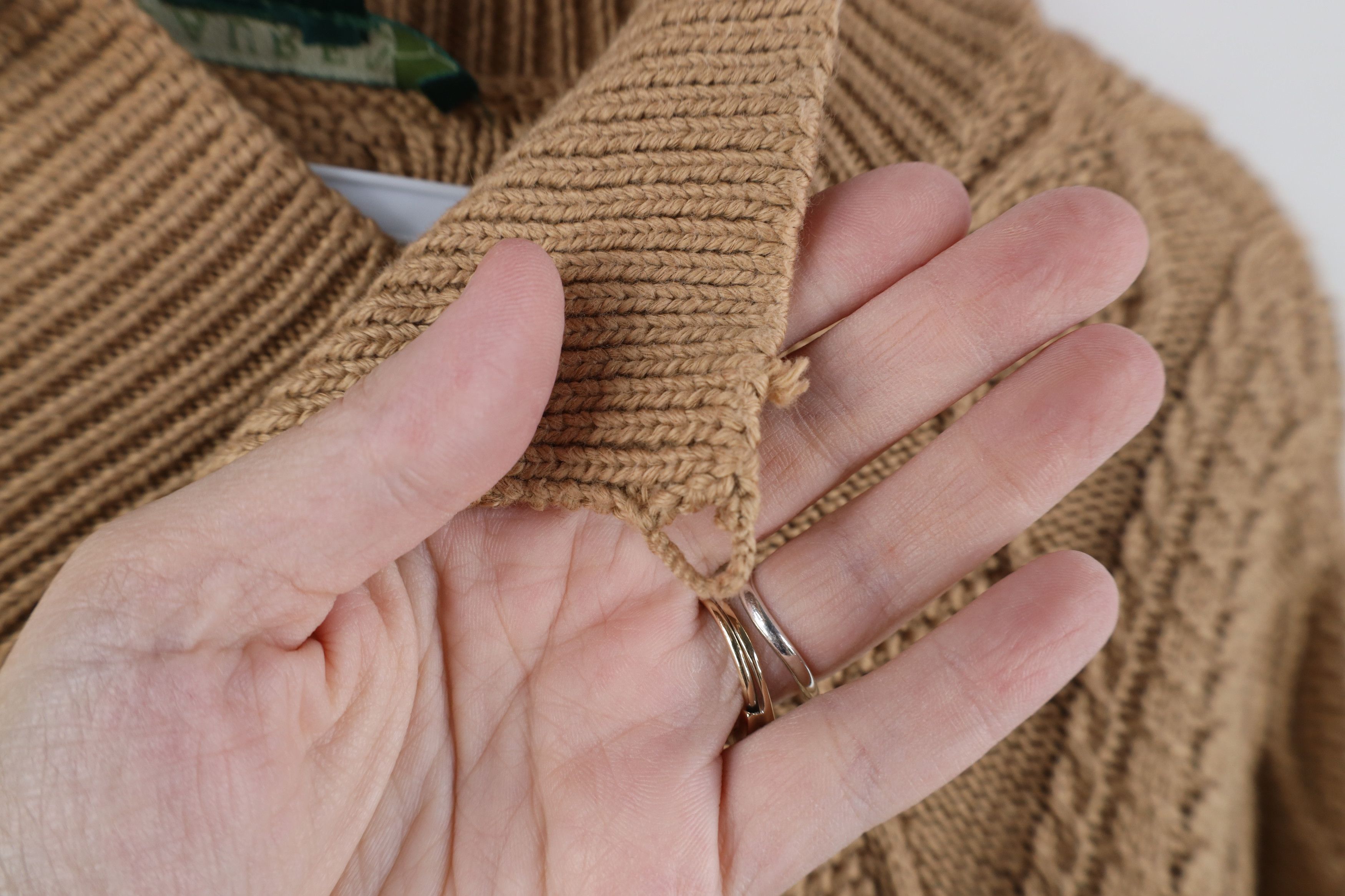 Ralph Lauren Vintage 90s Ralph Lauren Chunky Cable Knit Sweater Brown Size XL / US 12-14 / IT 48-50 - 4 Thumbnail