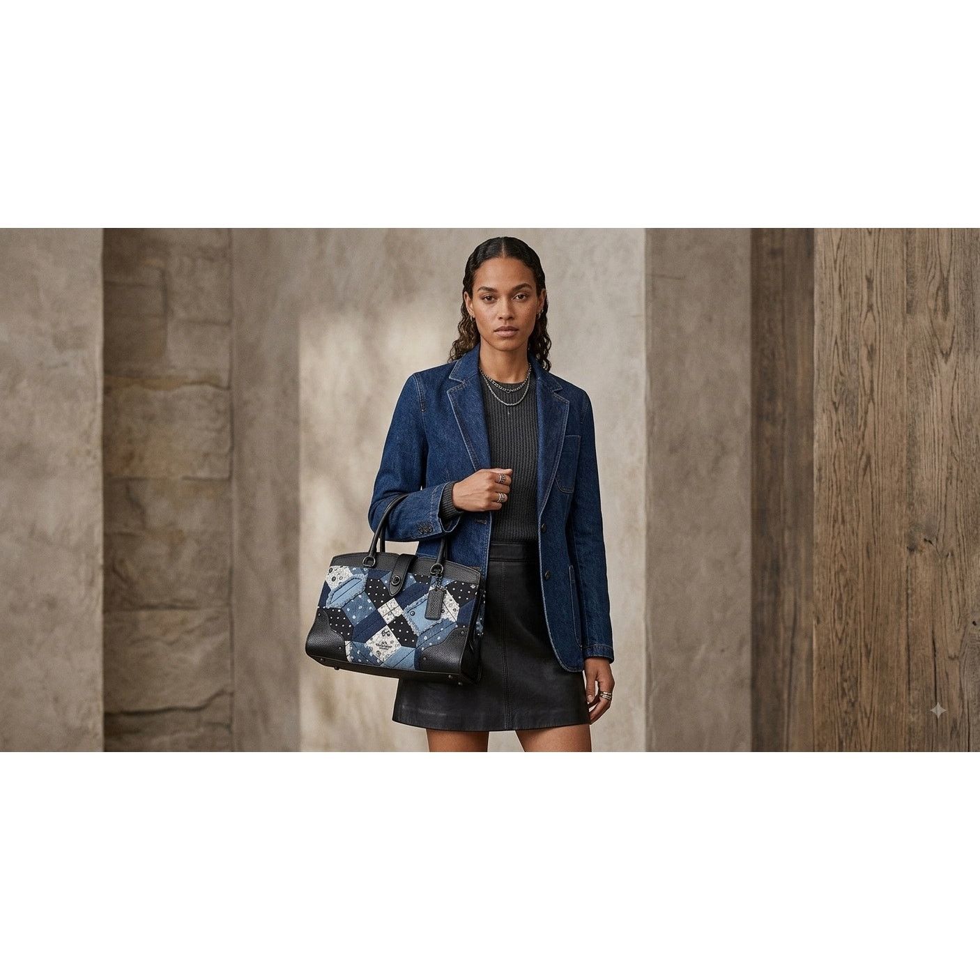 Coach Coach Mercer Satchel Canyon Quilt Denim quilted patchwork Size ONE SIZE - 12 Thumbnail