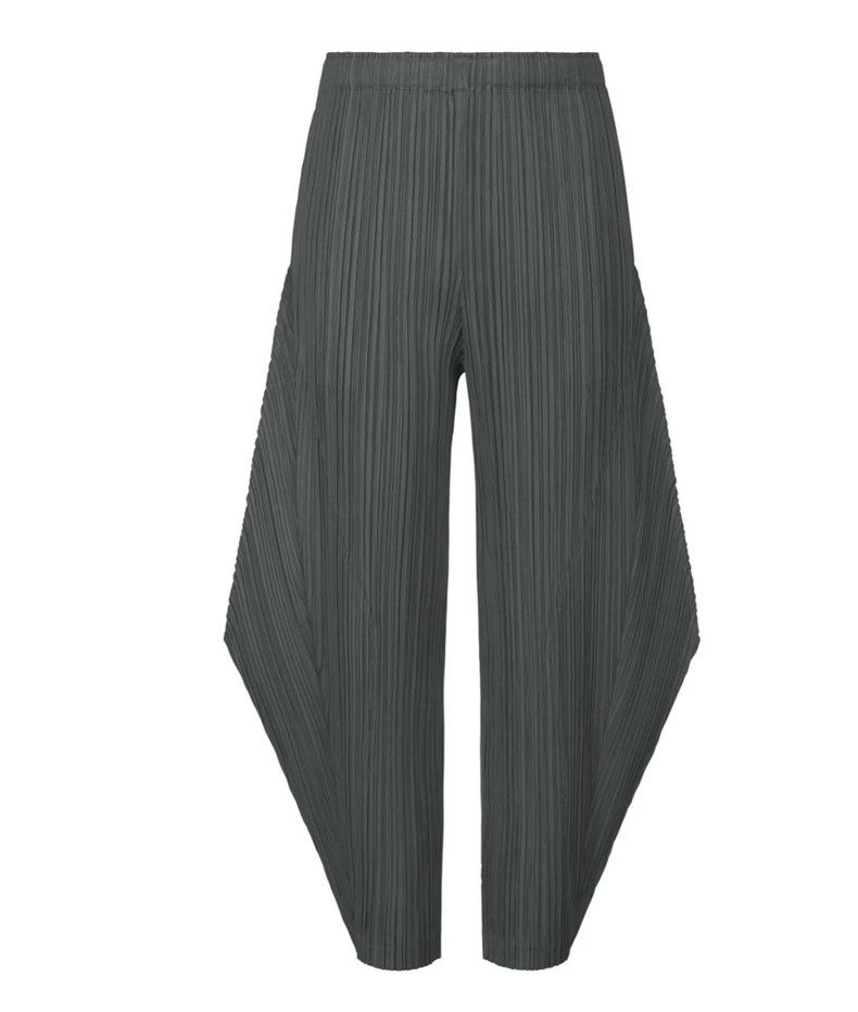 Issey Miyake issey miyake size:4 Grey irregular-shaped trousers 2505-Ne Size US 26 / EU 42 - 1 Thumbnail