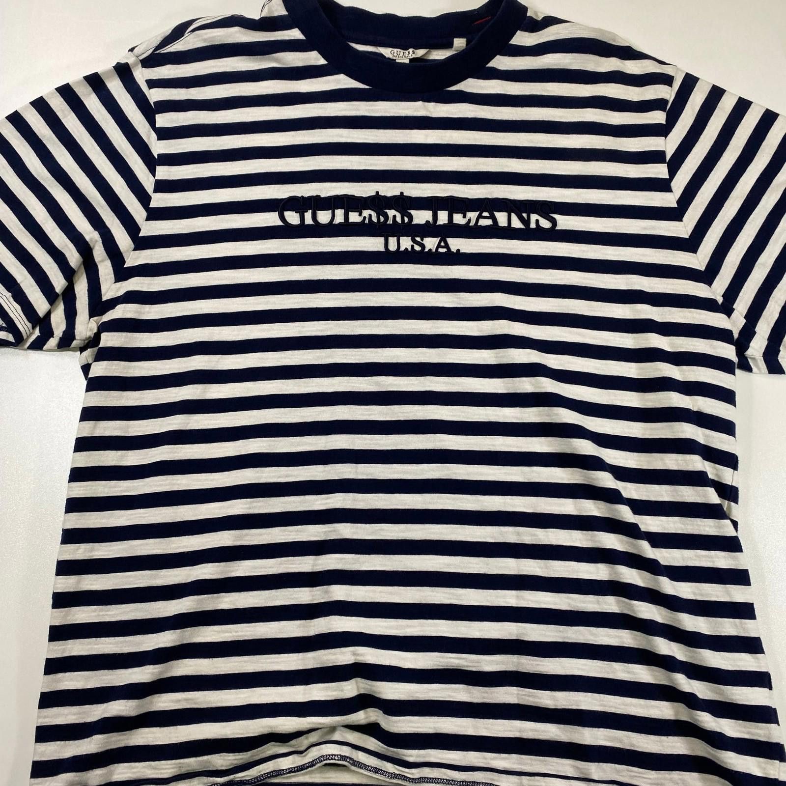 Guess Guess x A$AP Rocky Striped Tee Shirt Size US XL / EU 56 / 4 - 1 Thumbnail