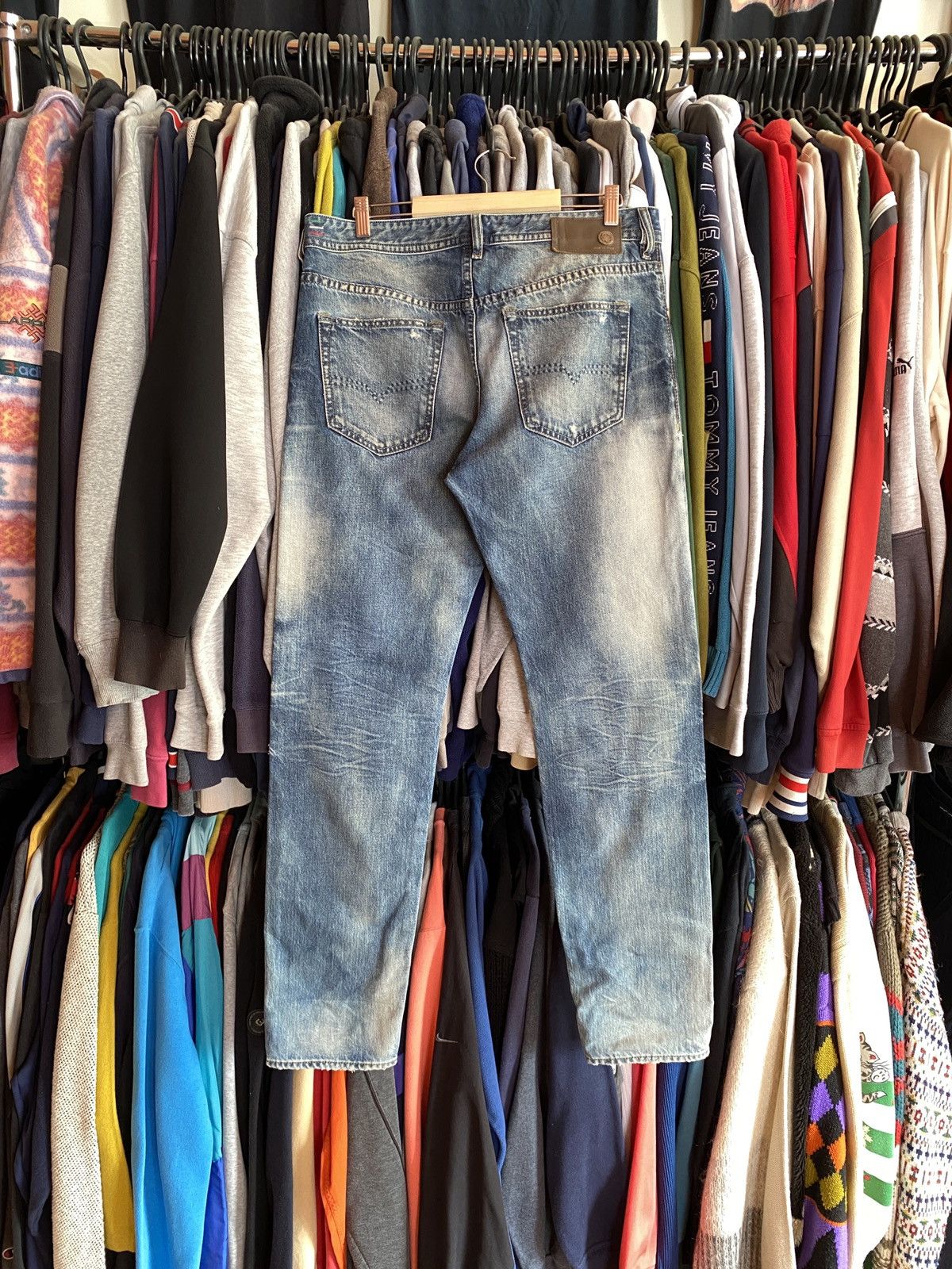 Diesel VINTAGE DIESEL DISTRESSED STYLE DENIM JEANS Y2k Size US 32 / EU 48 - 5 Thumbnail