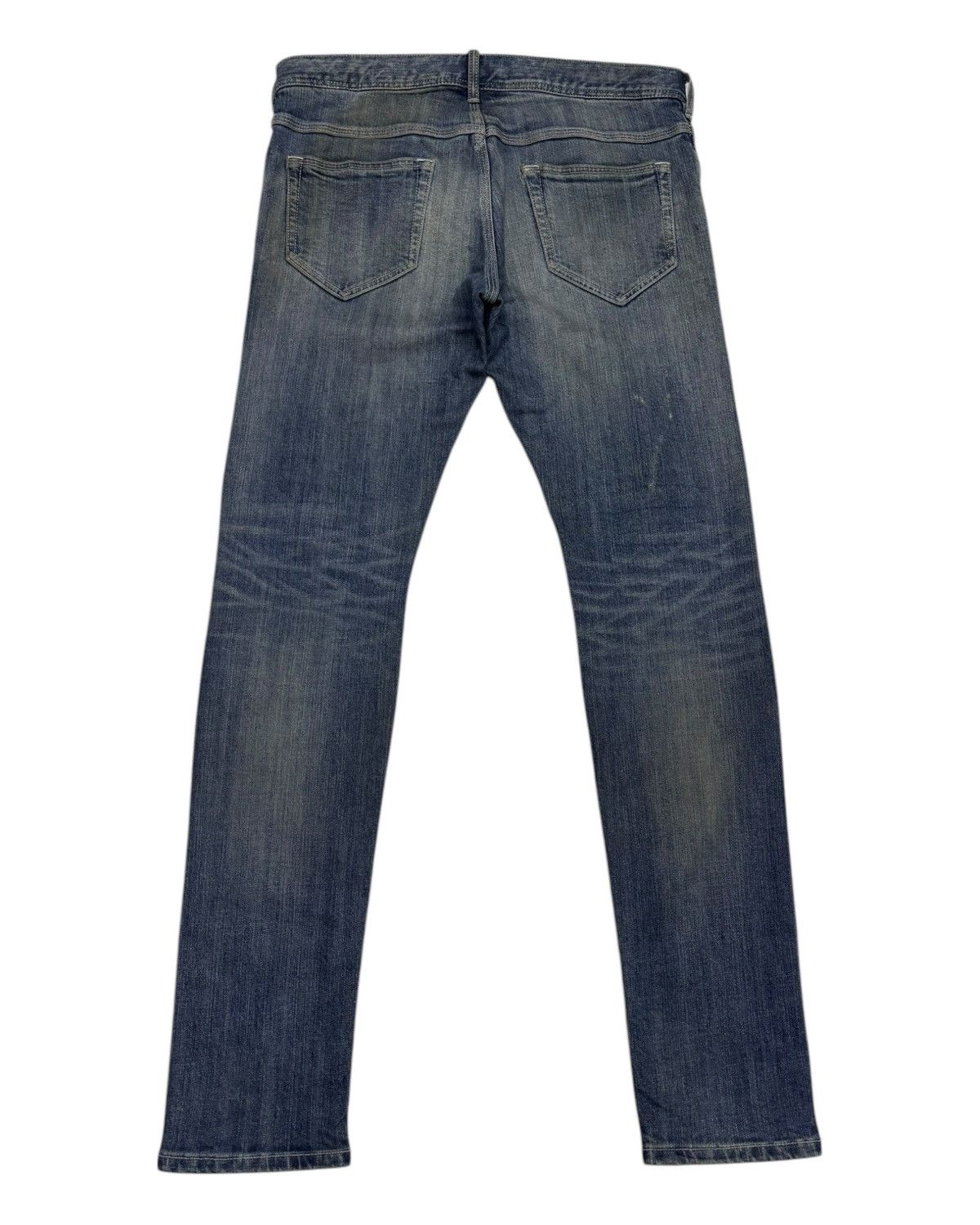 【Buffalo Bobs】 Gimmick Skinny Denim Skinny Max Men's Jeans in Whiskered and Contrasted Light