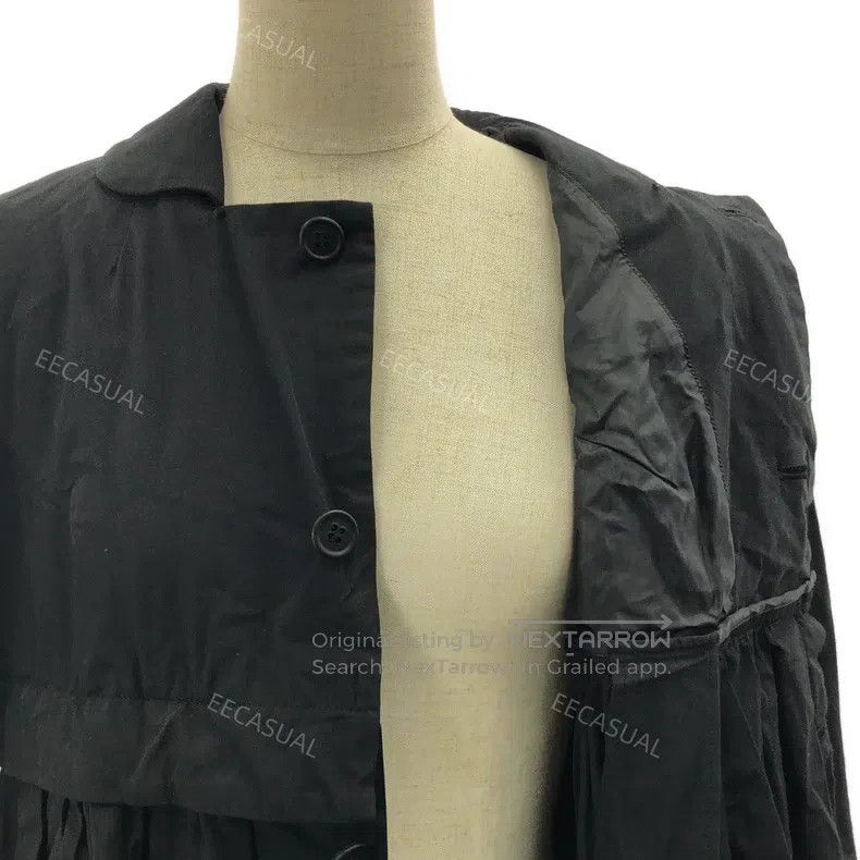Comme des Garcons Comme Des Garcons Black Polyester Crepe Long Jacket Size M / US 6-8 / IT 42-44 - 3 Thumbnail