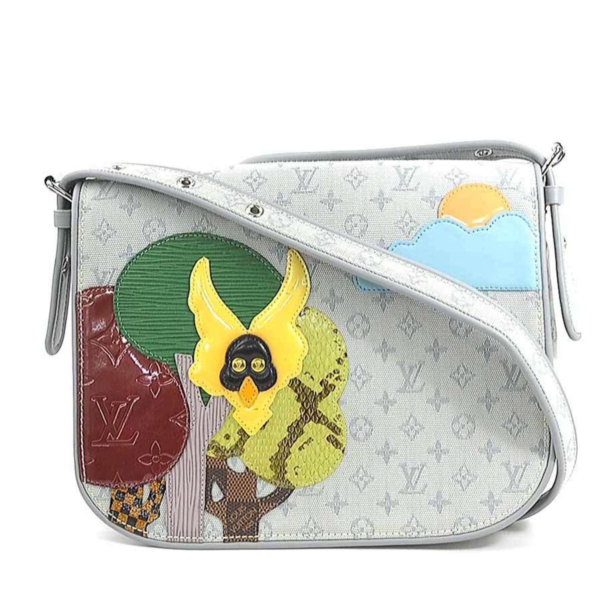 Louis Vuitton Shoulder Bag Monogram Mini Comte De Fay Musette Canvas Light Gray Multicolor Silver Women's M92279 E60232 in Grey