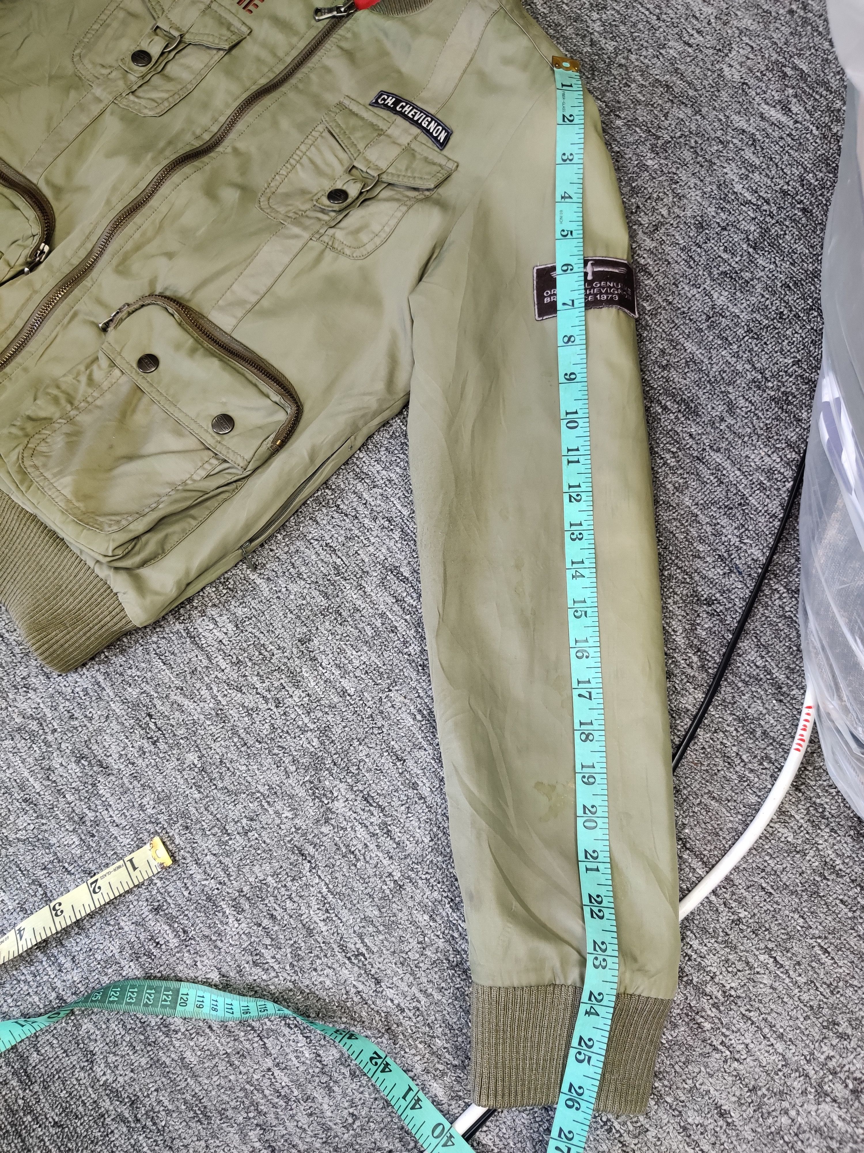 Chevignon Vintage 90s Chevignon Parachute Military Bomber Jacket Size US M / EU 48-50 / 2 - 21 Thumbnail