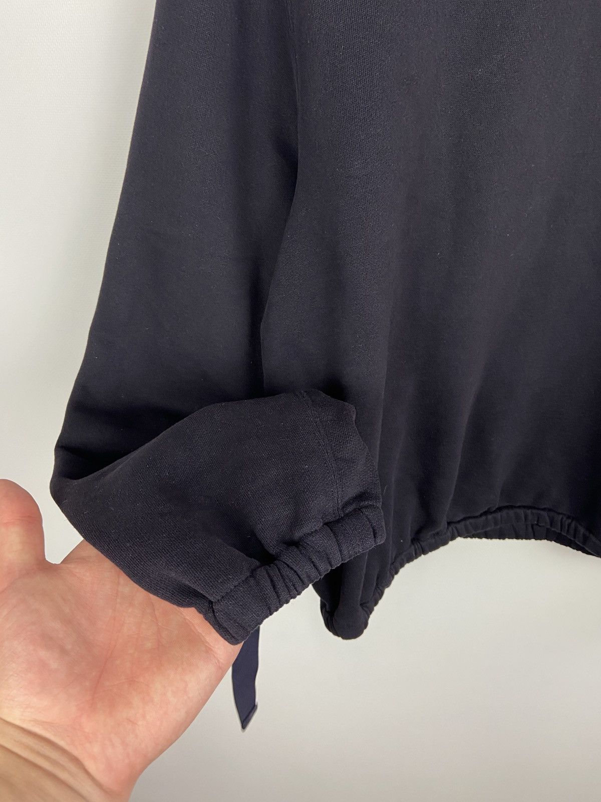 Helmut Lang RRP$250 Helmut Lang Terry Sweatshirt Buckle Cuff Women's Size XS / US 0-2 / IT 36-38 - 8 Thumbnail