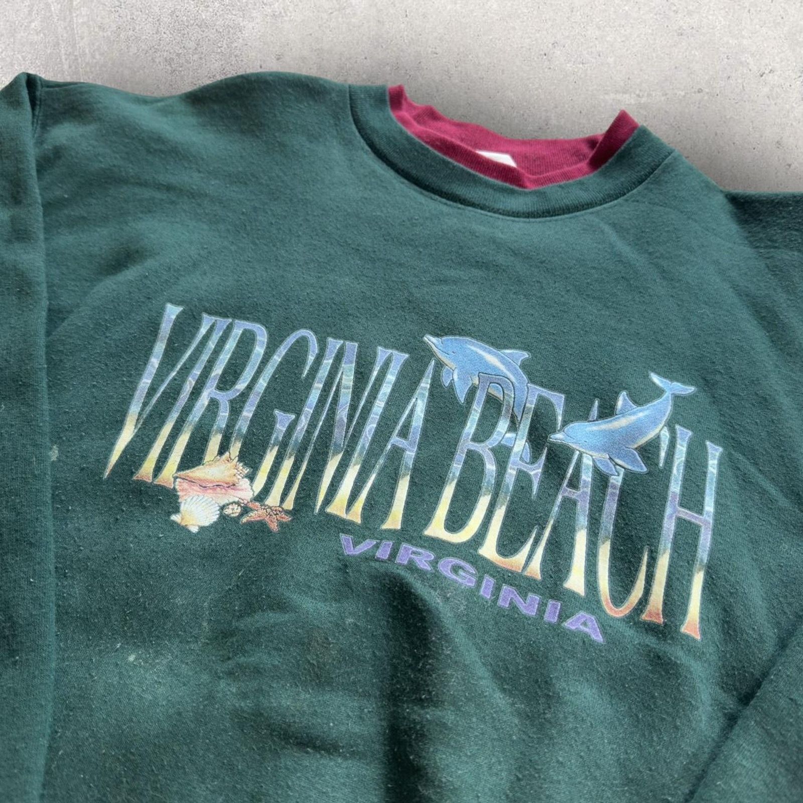 Vintage 90’s Vintage Virginia Beach Sweatshirt Size US M / EU 48-50 / 2 - 3 Thumbnail