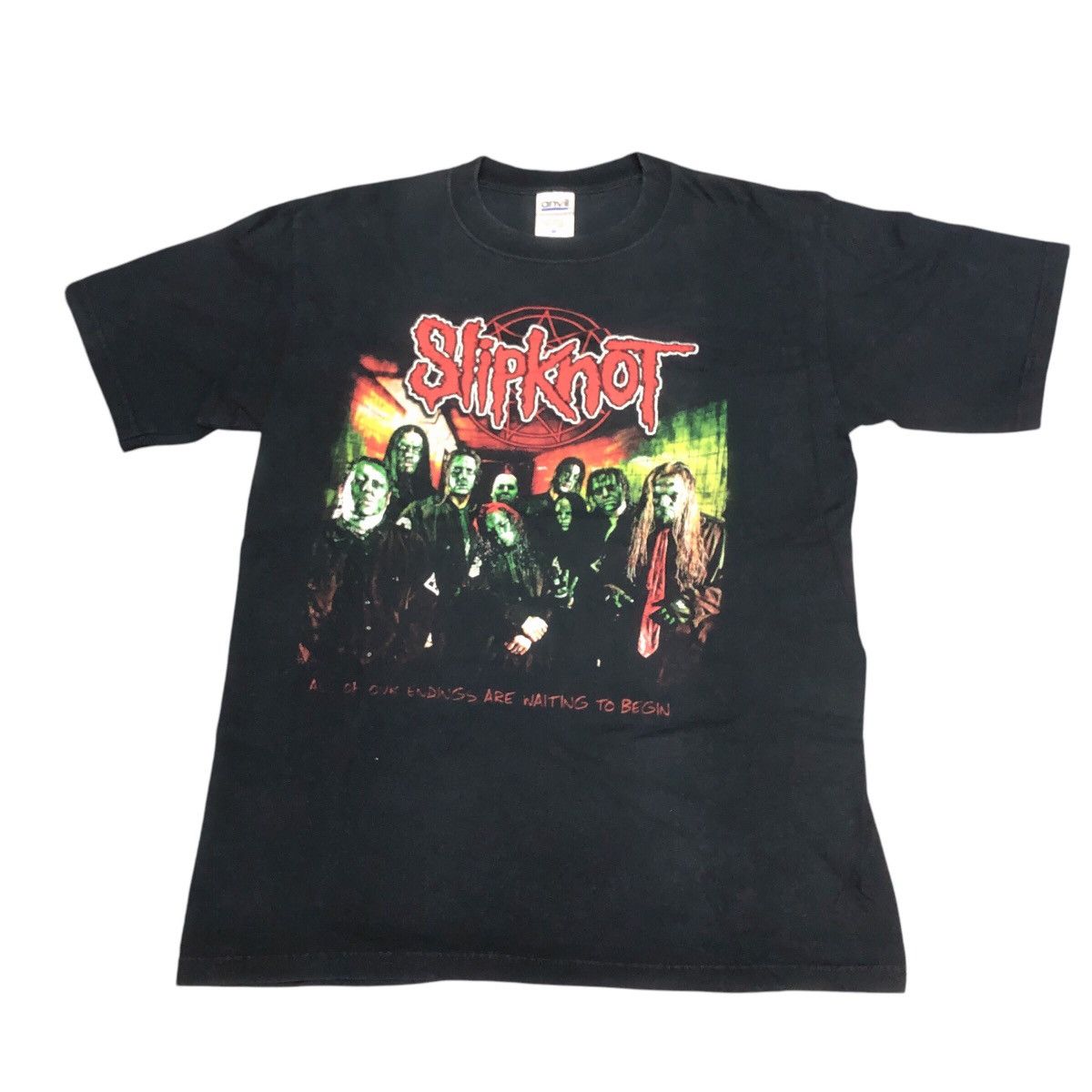 Band Tees × Slipknot × Vintage Rare Vtg Slipknot Subliminal Verses Death Mask Band Tshirt Size US M / EU 48-50 / 2 - 2 Thumbnail