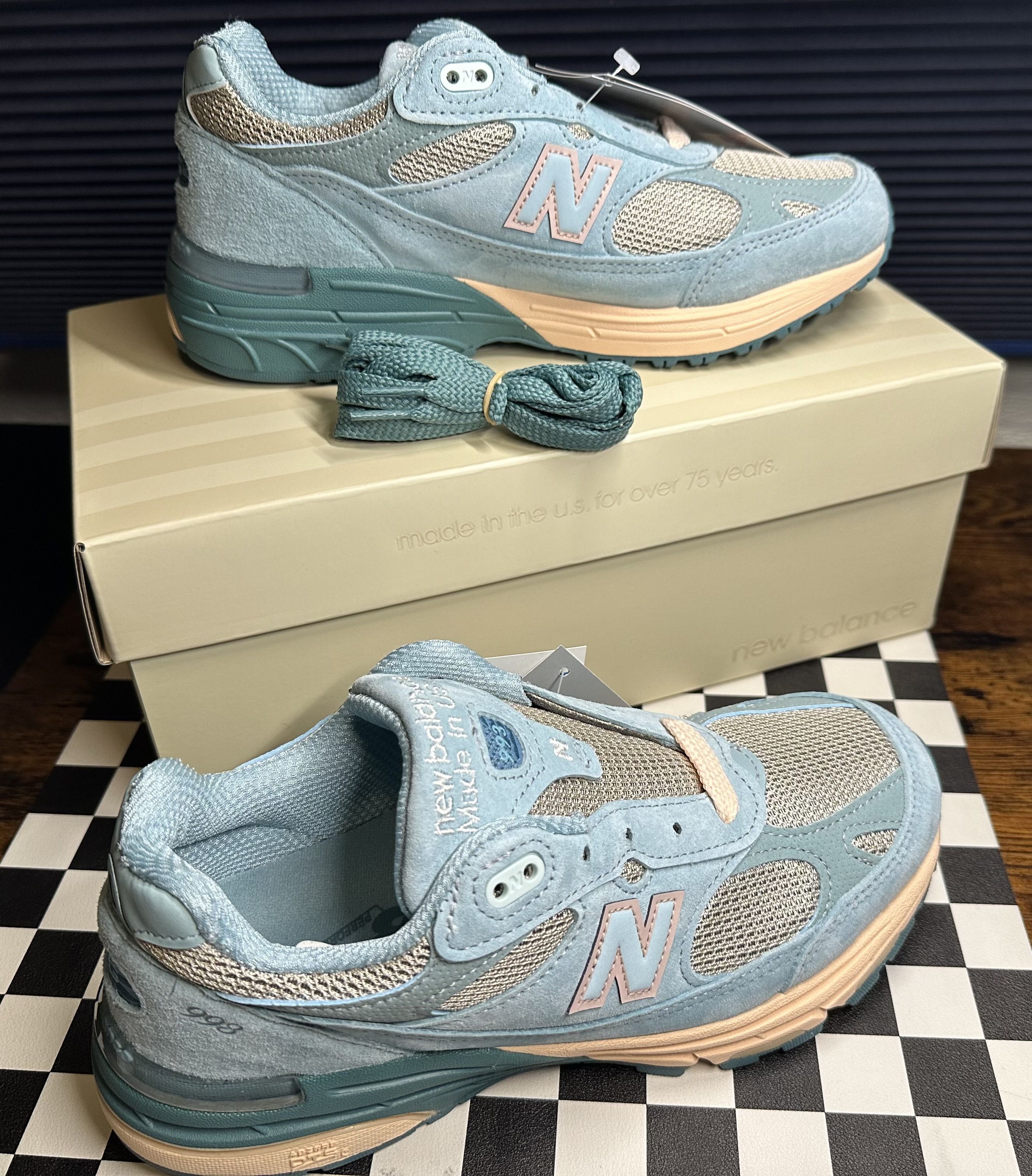 image of 993 X Joe Freshgoods Sneakers - Made In Usa in Arctic Blue, Women's (Size 7)