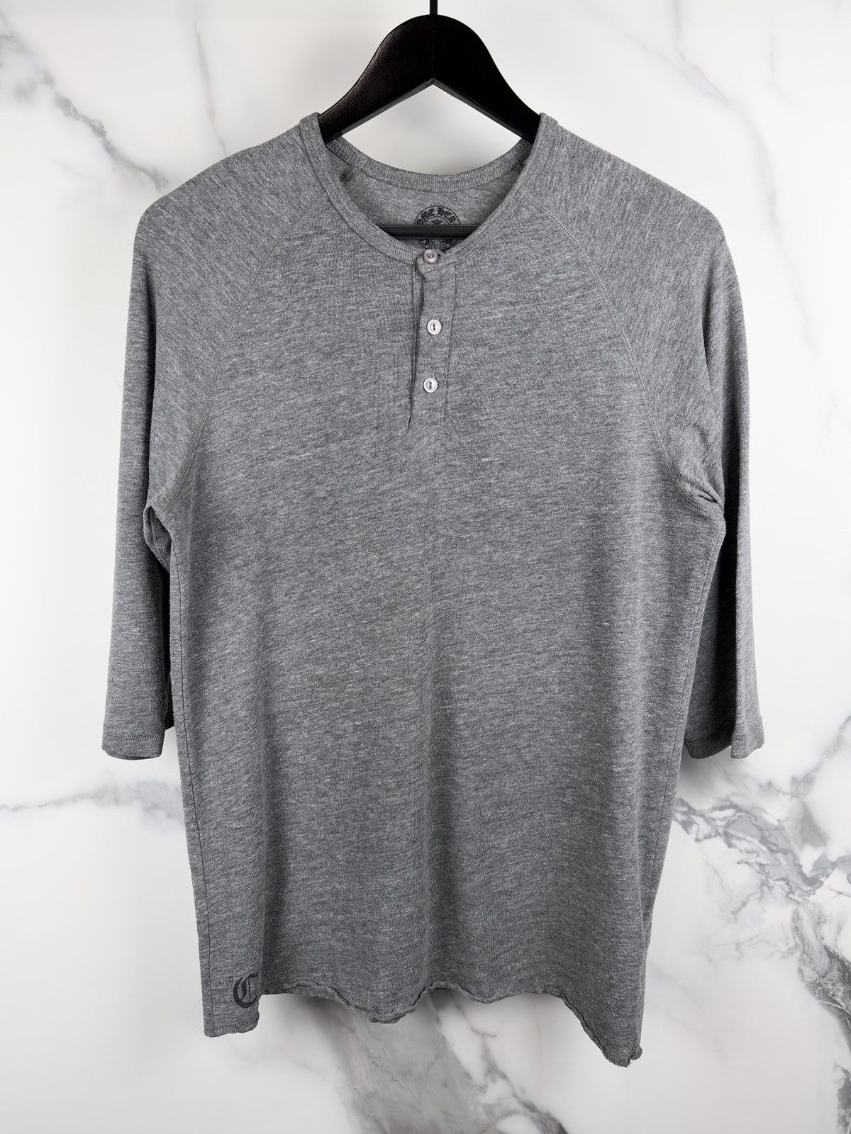Chrome Hearts Chrome Hearts Vintage Dagger Buttoned Henley Raglan Tshirt Size US M / EU 48-50 / 2 - 3 Thumbnail