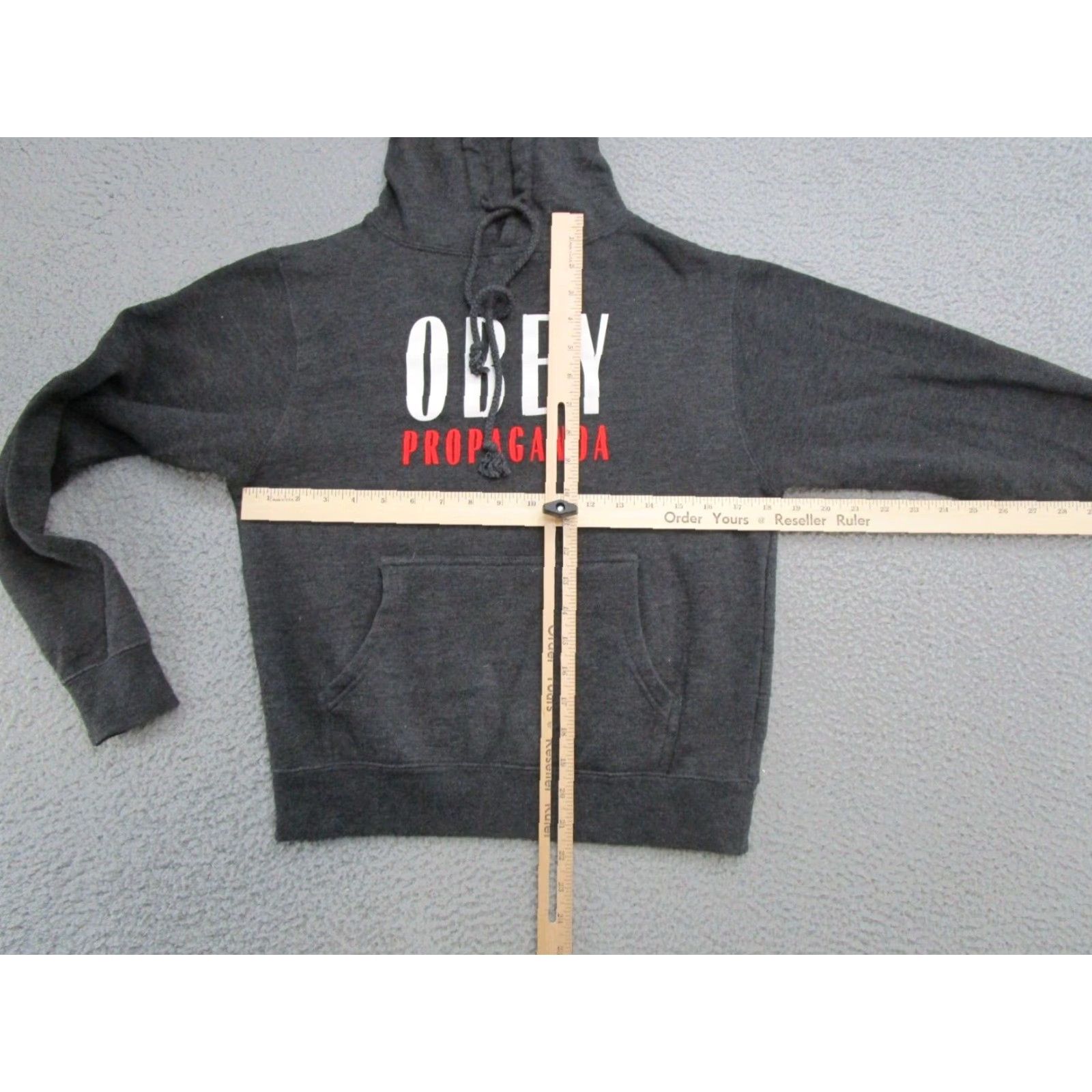 Obey VINTAGE OBEY Hoodie Sweatshirt Men S Gray Skater Pullover Long Sleeve Sports All Seasons Hooded Size US S / EU 44-46 / 1 - 4 Thumbnail