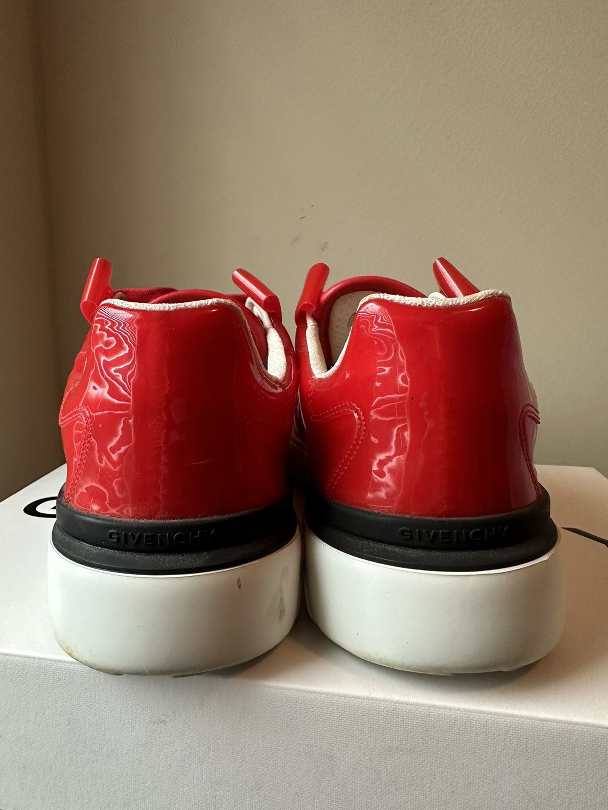 Givenchy Givenchy Wing Low Sneaker Red Size US 10 / EU 43 - 5 Thumbnail