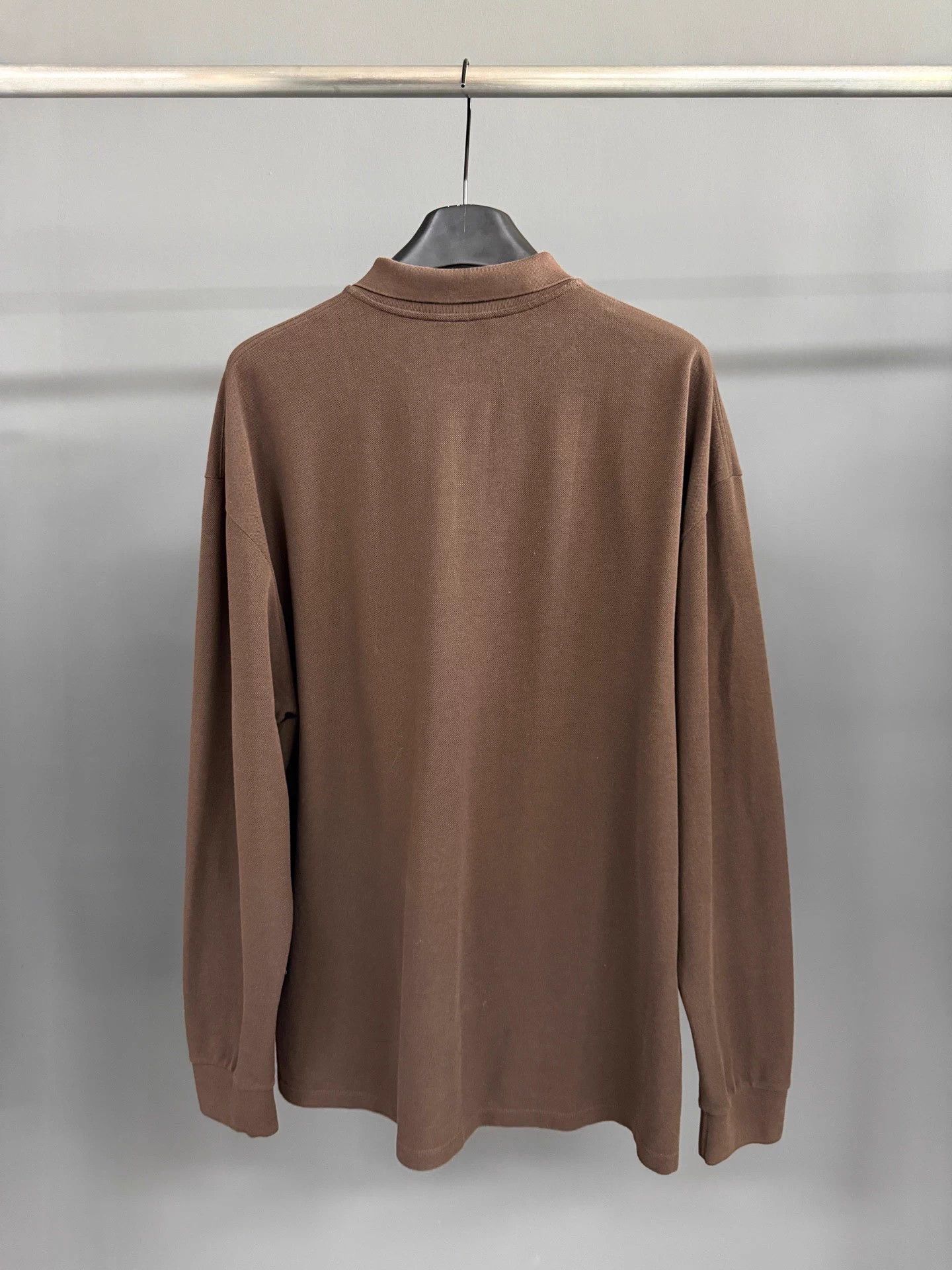 Miu Miu Miu Miu SS25 Long Sleeve Polo Shirt Brown XL Size XL / US 12-14 / IT 48-50 - 2 Thumbnail
