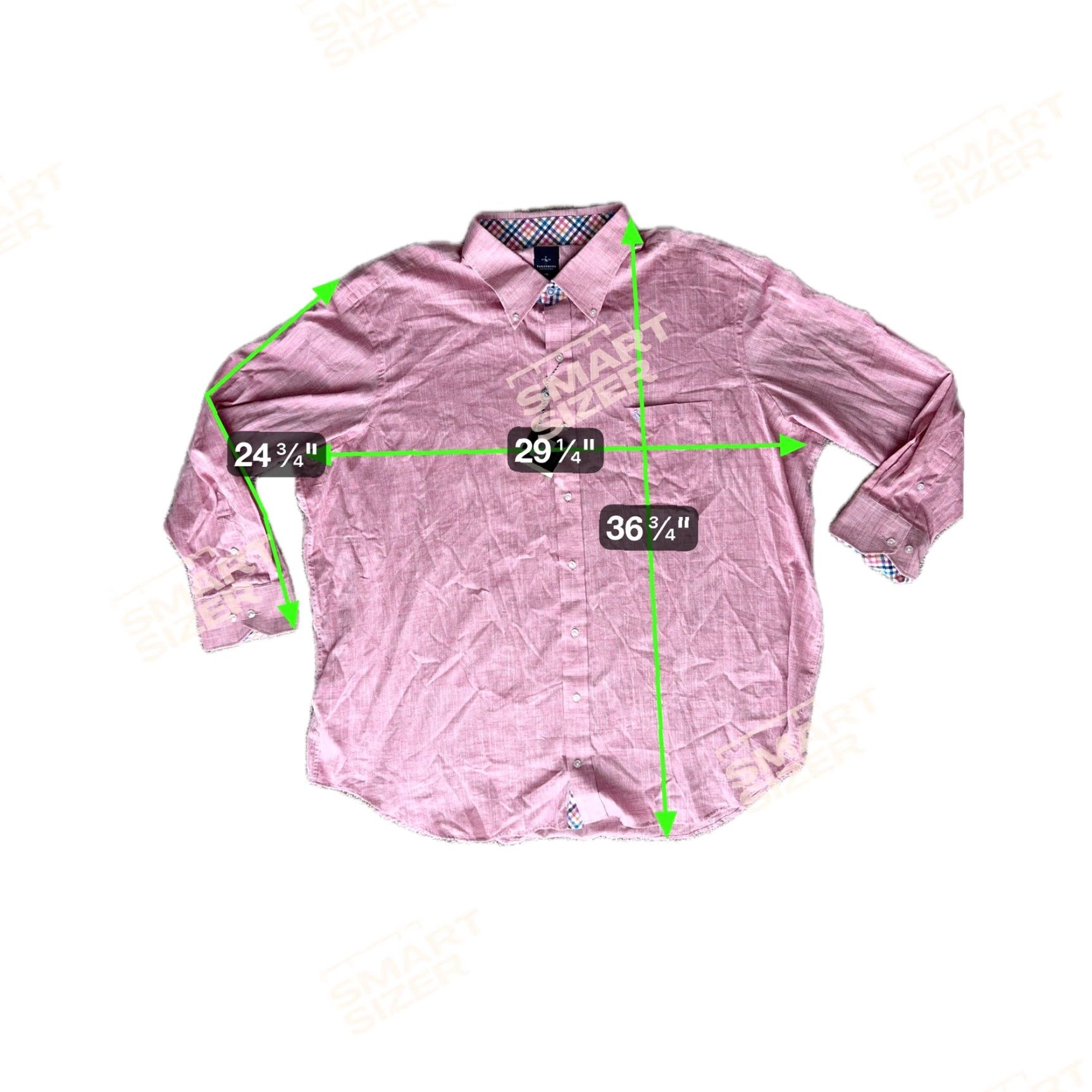Tailorbyrd Tailorbyrd Mens Chambray Button Shirt Long Sleeve 3XL NEW Contrast Flip Cuffs Size US XXL / EU 58 / 5 - 2 Thumbnail