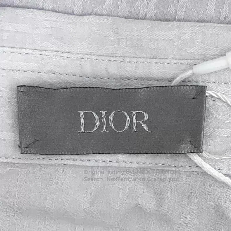 Dior Dior Size 39 Light blue logo dark pattern full print cotton Size US XXS / EU 40 - 5 Thumbnail