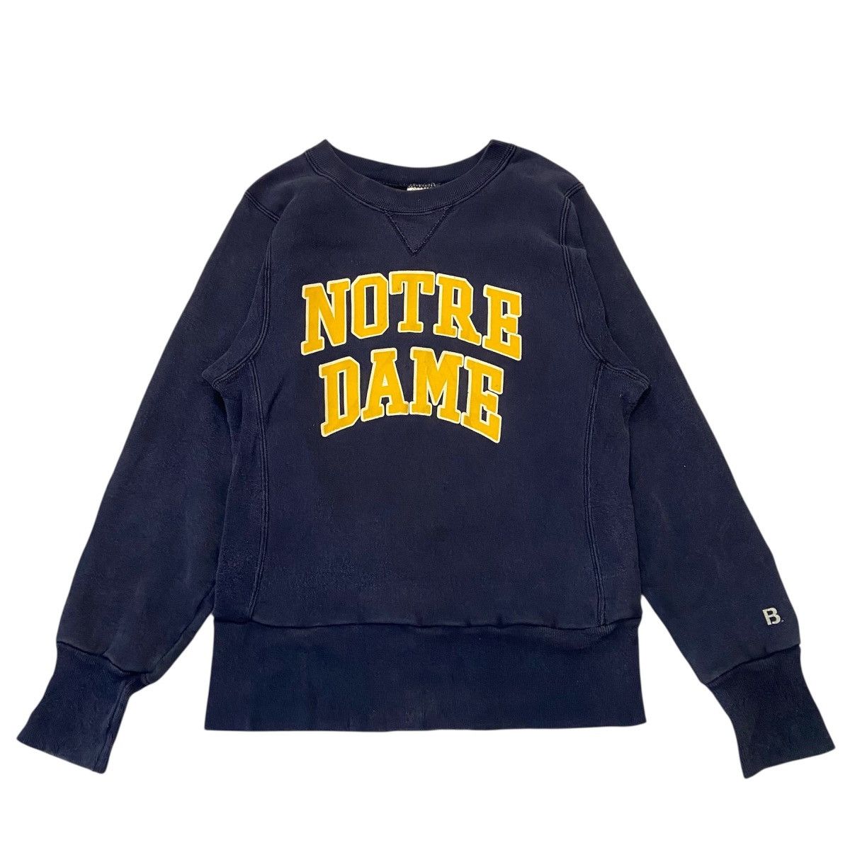Vintage Vintage 90s Notre Dame Sweatshirt - BIKE Brand Reverse Weave Size US S / EU 44-46 / 1 - 1 Thumbnail