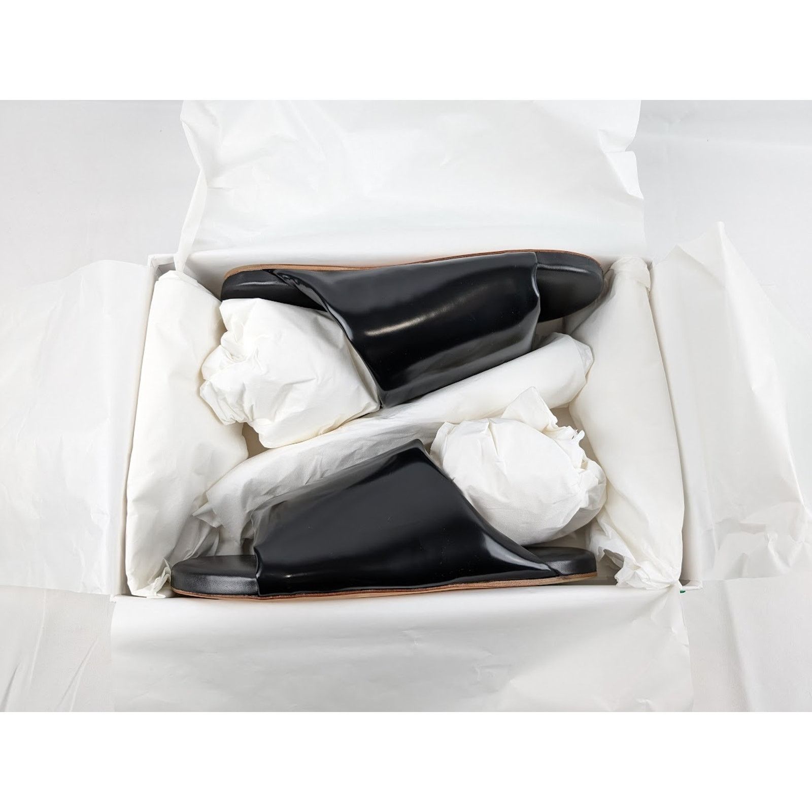 Bottega Veneta o1rshd1 Sandal Leather Latex in Black Size US 12 / EU 45 - 19 Thumbnail