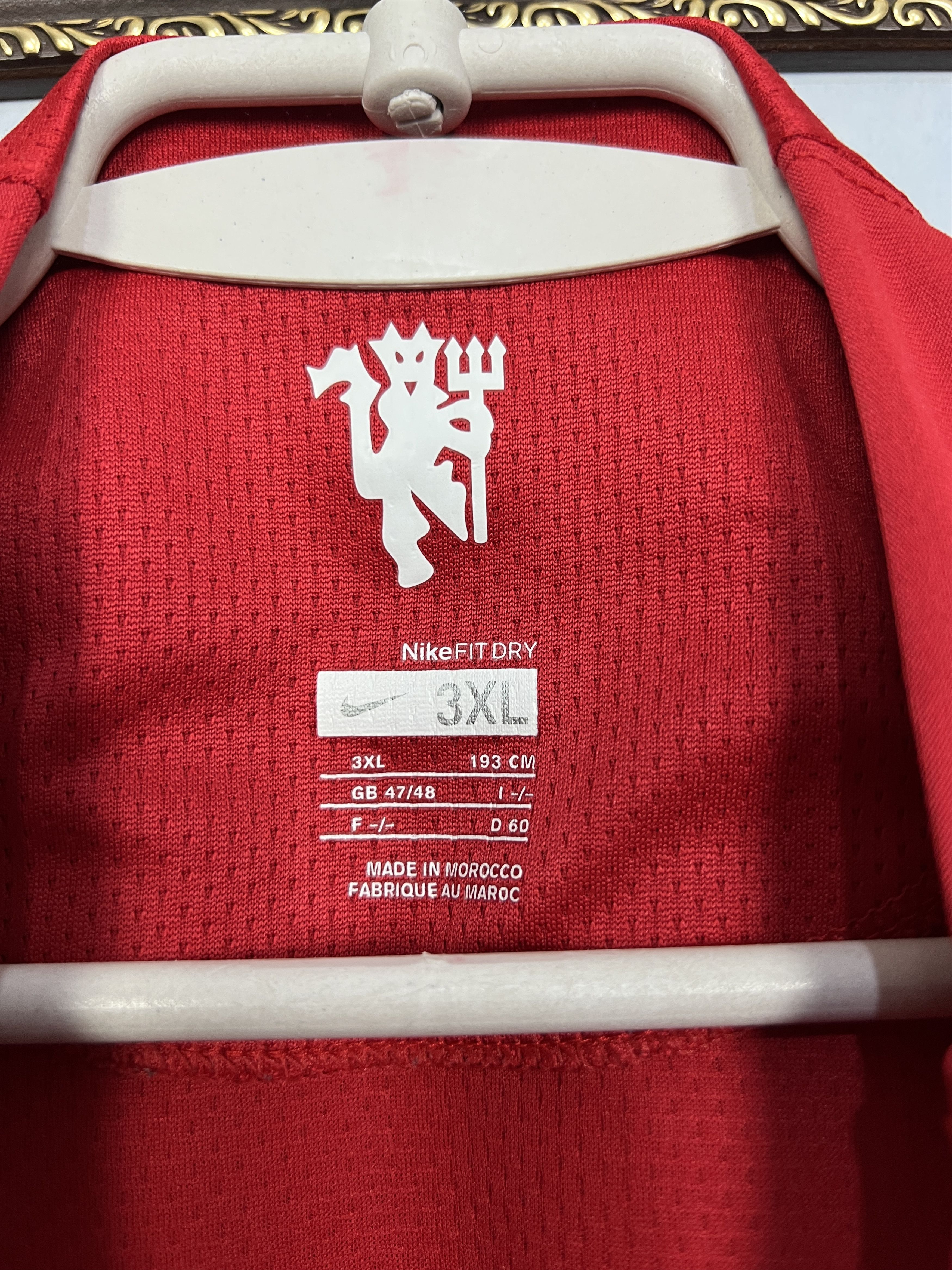 Nike Manchester United football shirt Soccer Jersey Trikot Sz 3XL Size US XXL / EU 58 / 5 - 7 Thumbnail