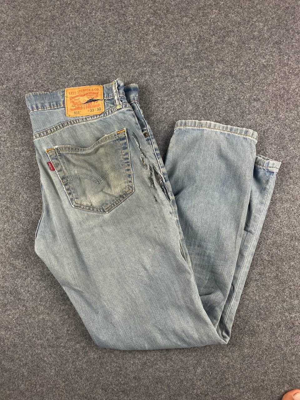 Levi's levis 511 slim distressed denim Size US 36 / EU 52 - 2 Thumbnail