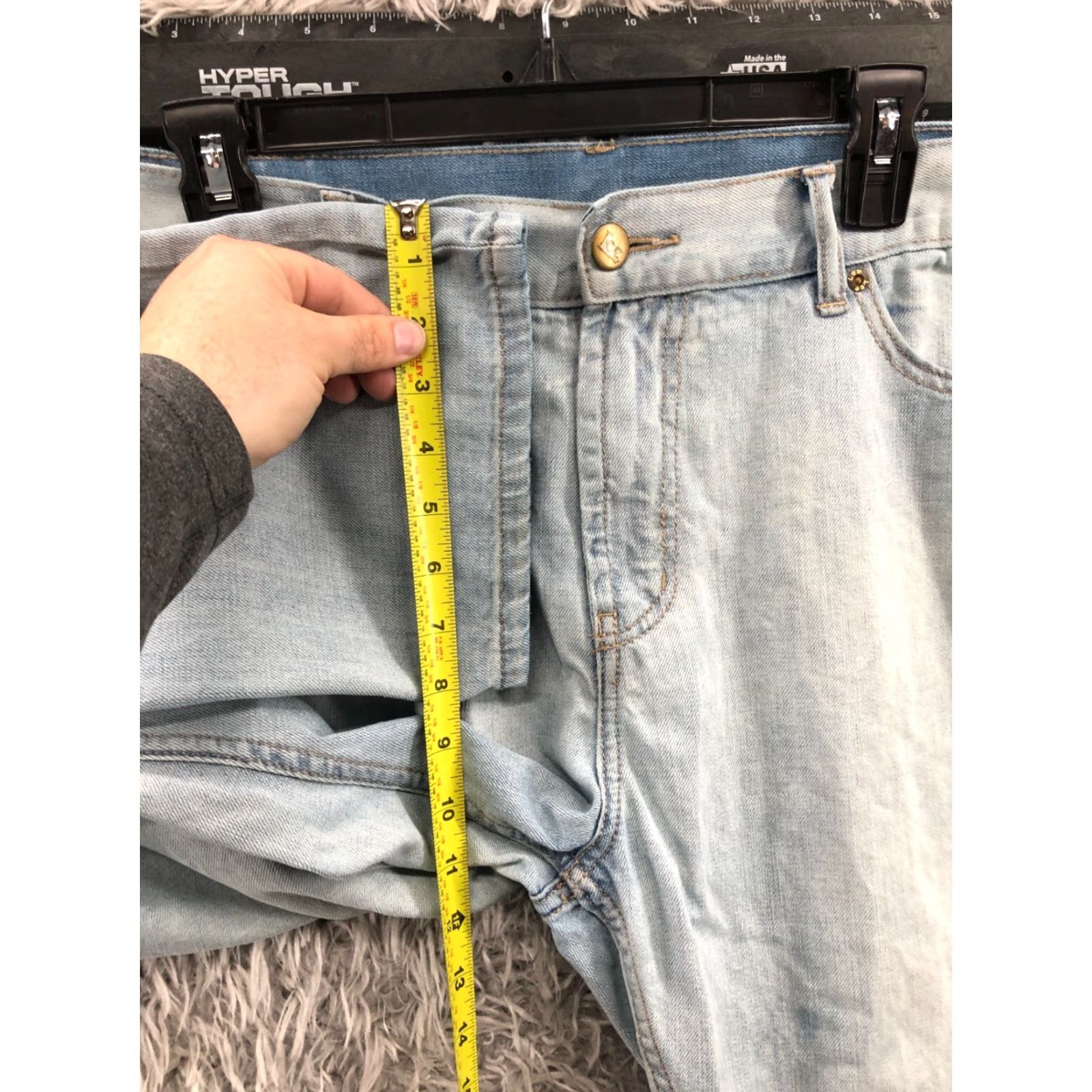 Lee Lee Jeans Straight Size 40 Mens Blue Mid Rise 5-Pocket Denim Cotton Blend Belt Loops Inseam 32 Machine Washable Size US 40 / EU 56 - 4 Thumbnail