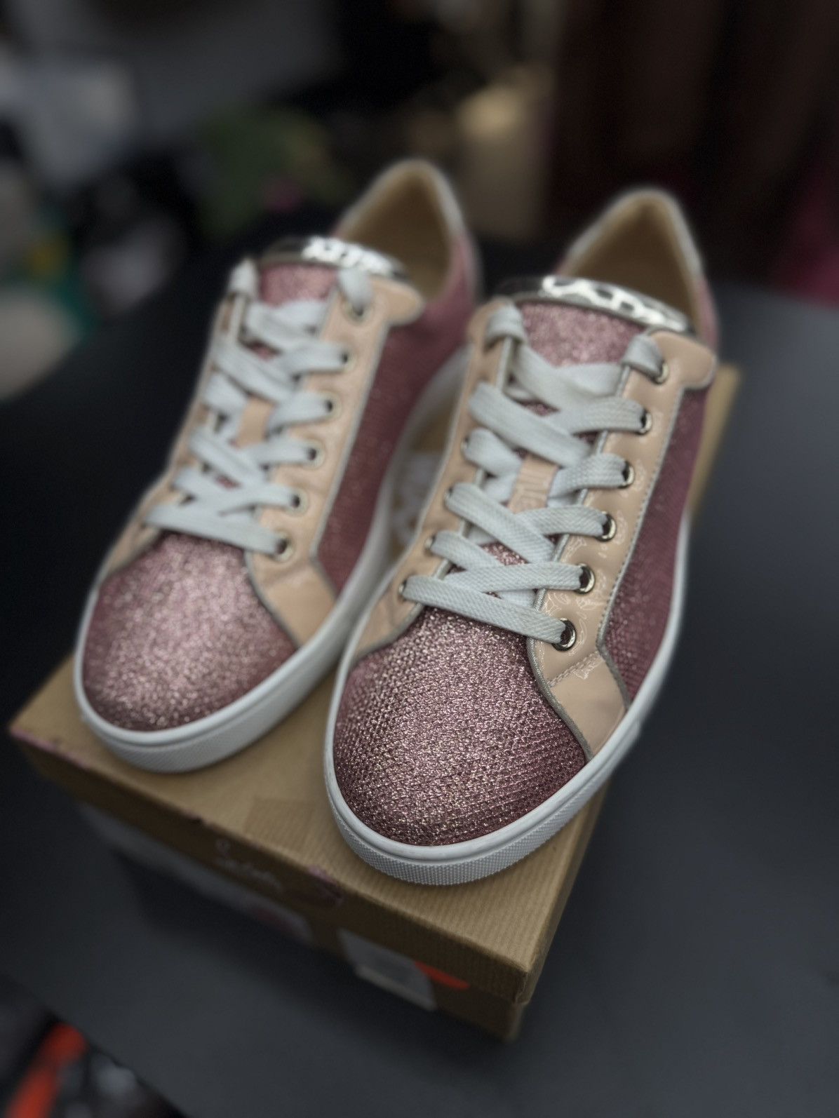 Christian Louboutin Christian Louboutin Pink Low Top Women’s Shoes 39EU/9US Size US 9 / IT 39 - 6 Thumbnail