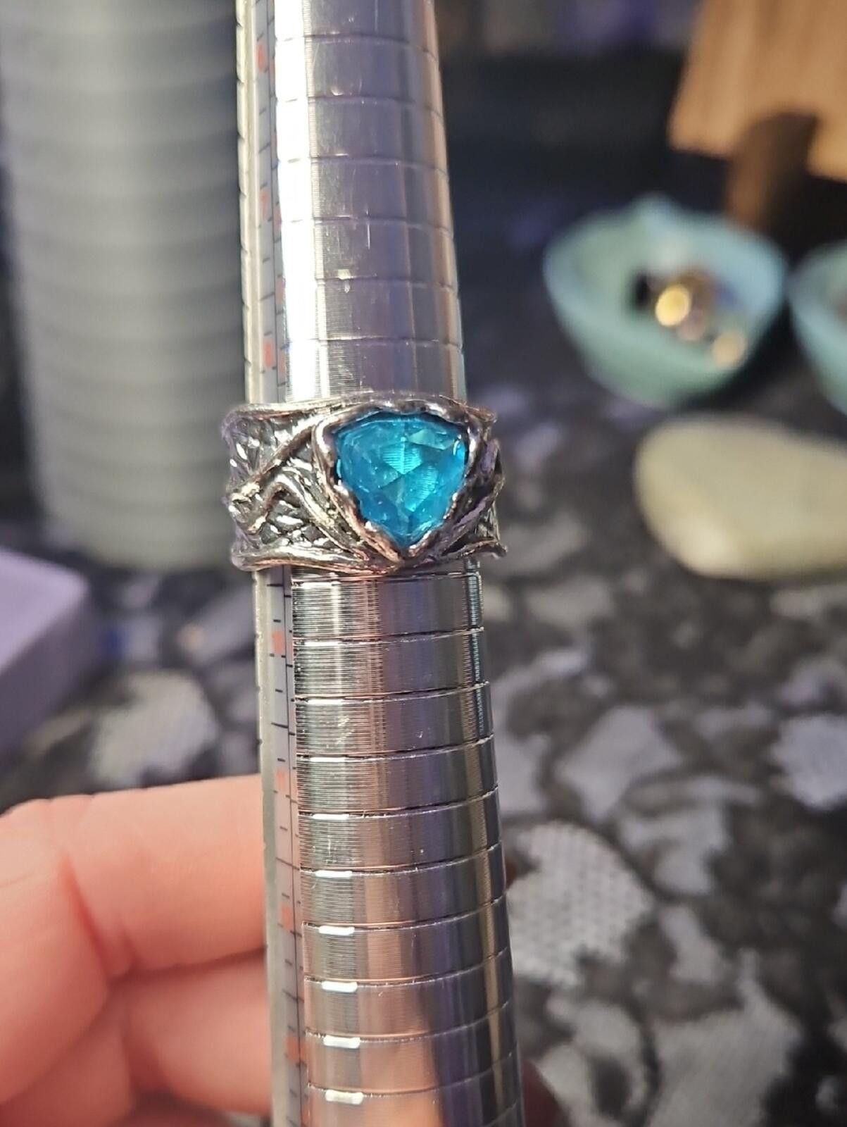 Other Blue Gemstone Silver Tree-Branch Ring - Unbranded Size ONE SIZE - 1 Thumbnail