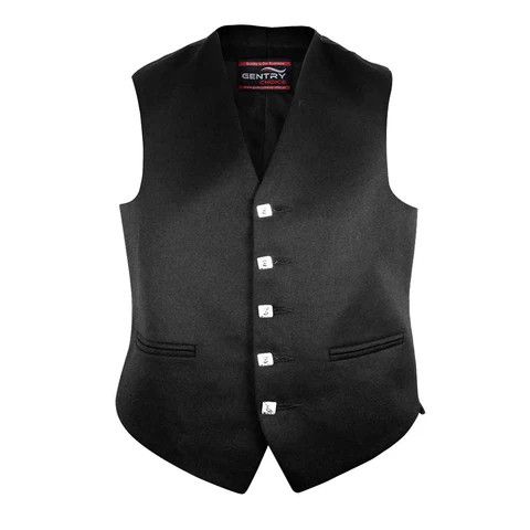 Handmade × Other Argyle Black Jacket & Vest Scottish Formal Outfit M Size US M / EU 48-50 / 2 - 3 Thumbnail