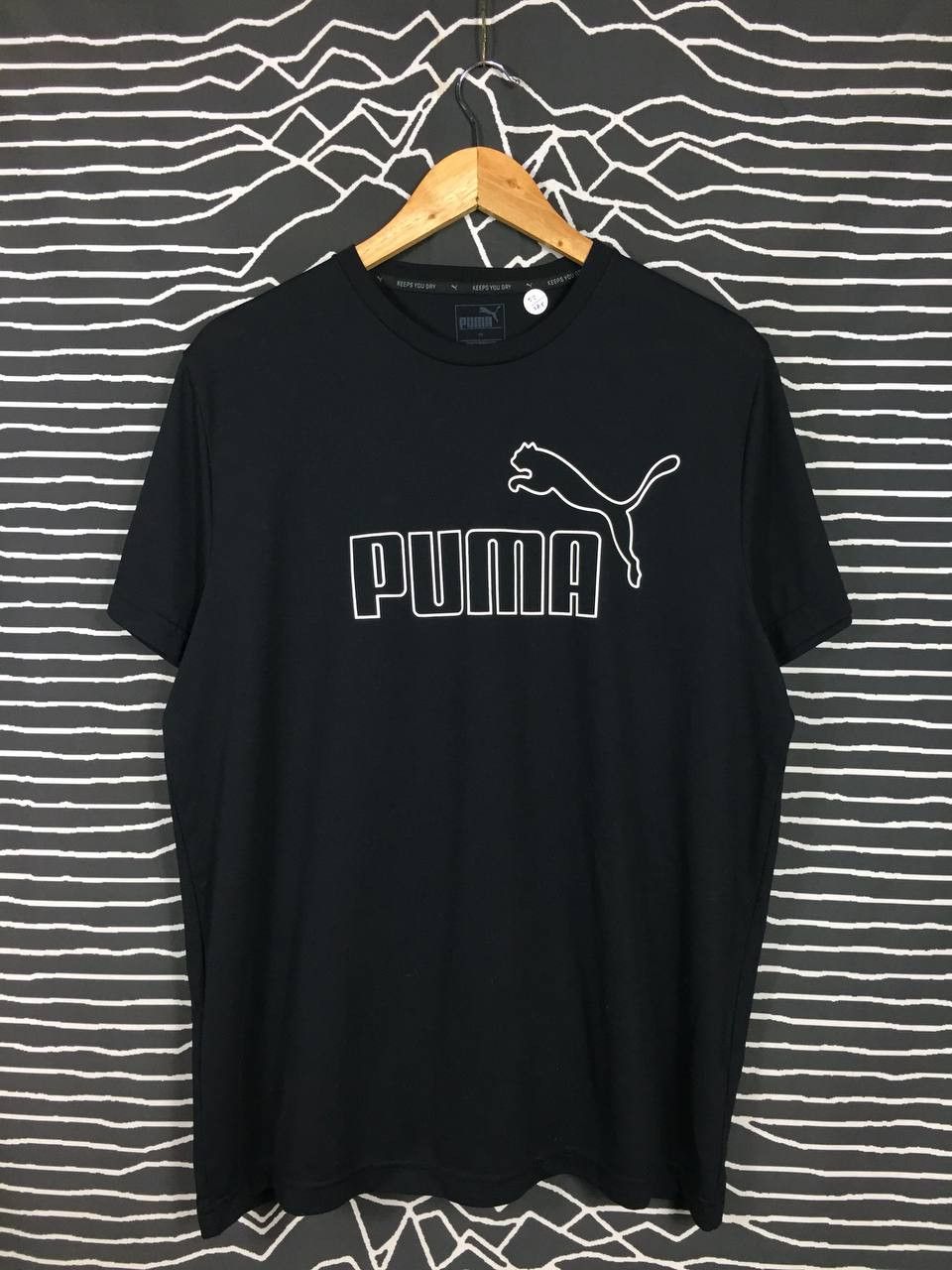 Puma × Vintage Vtg Puma Big Logo Keeps You Dry Sportswear Tee Size US XL / EU 56 / 4 - 2 Thumbnail