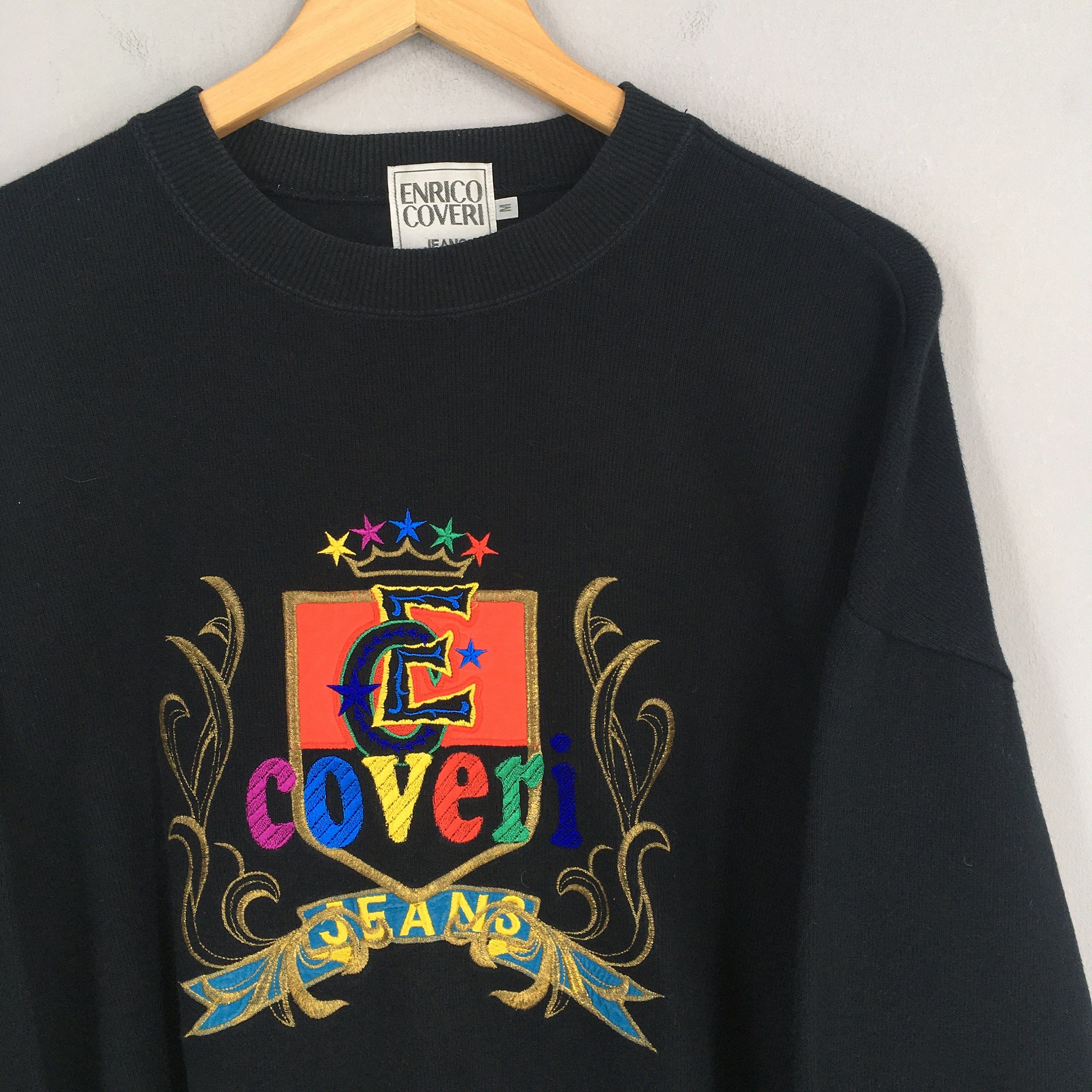 Designer × Enrico Coveri Vintage Enrico Coveri Bandiera Sweatshirt Medium Size US M / EU 48-50 / 2 - 2 Thumbnail