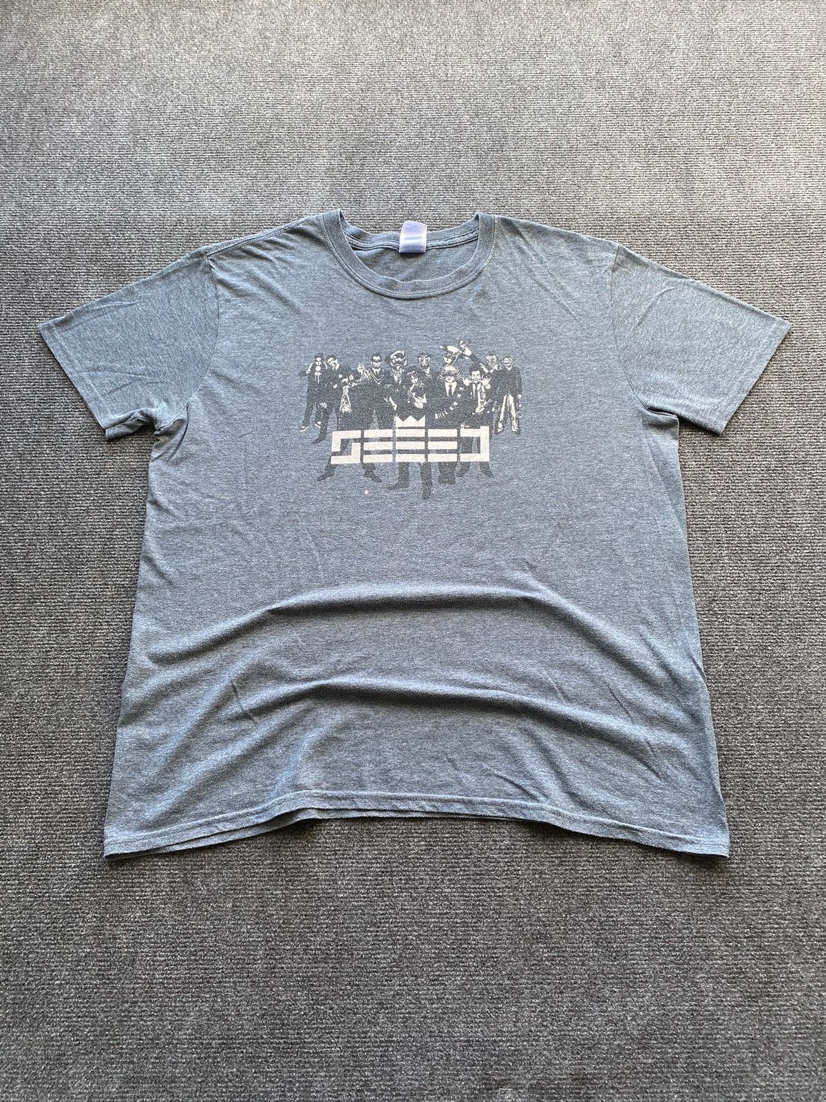 Band Tees 🔥00s Seeed 2012 Band Tour Europe Blue tee rare vntg Size US L / EU 52-54 / 3 - 1 Thumbnail