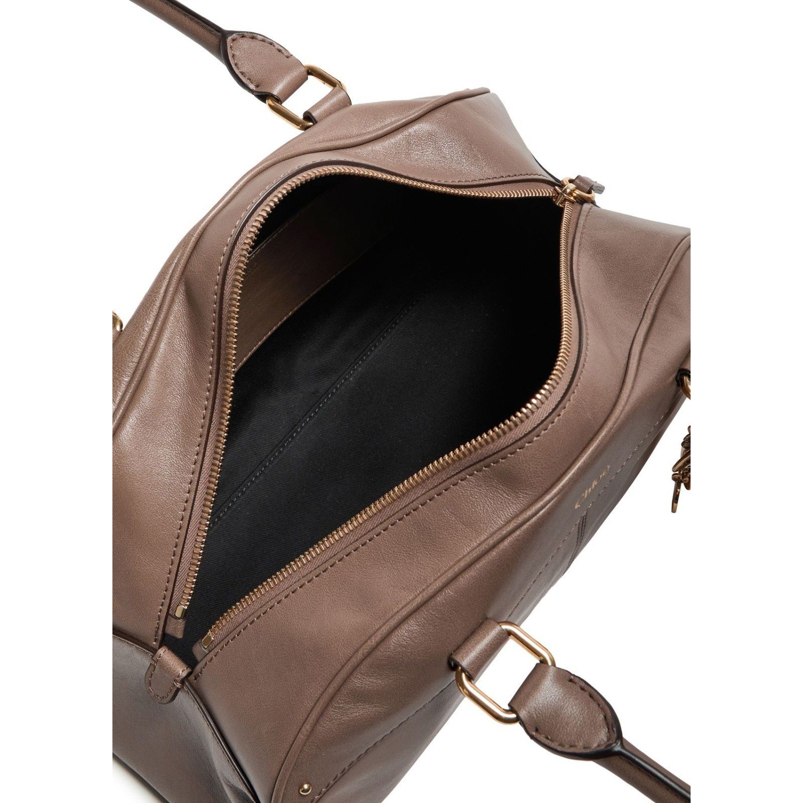 Chloe Chloe Bowling Deep Taupe Top Handle Bag New & Authentic Size ONE SIZE - 4 Thumbnail