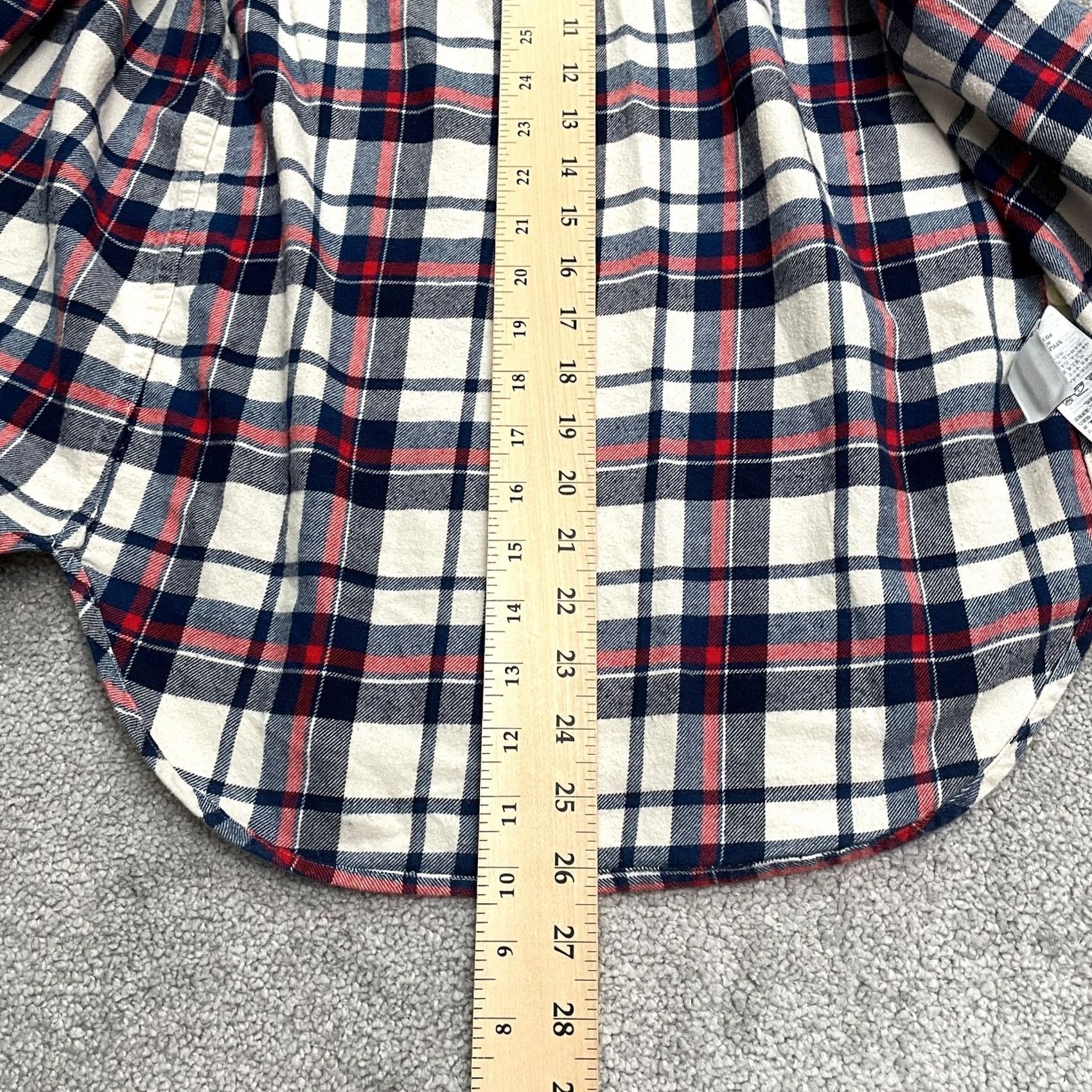 J.Crew J.CREW Button-Up Shirt Womens 00 Boy Fit Plaid Flannel Cotton Multicolor Casual Shirt Size XXS / US 00 / IT 34 - 7 Thumbnail