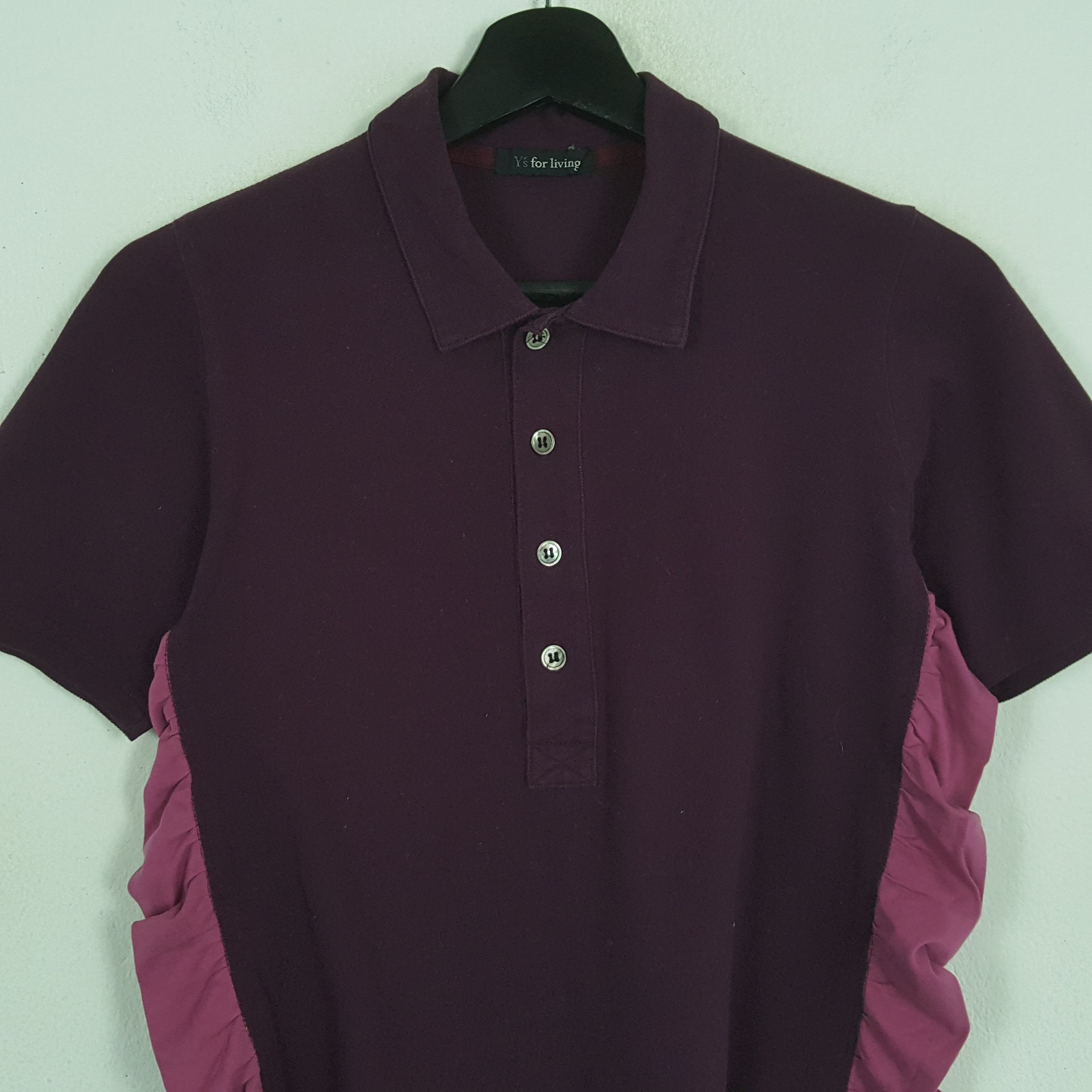 Vintage × Y's × Yohji Yamamoto Y'S FOR LIVING by YOHJI YAMAMOTO Japanese Designer Polos Size S / US 4 / IT 40 - 2 Thumbnail