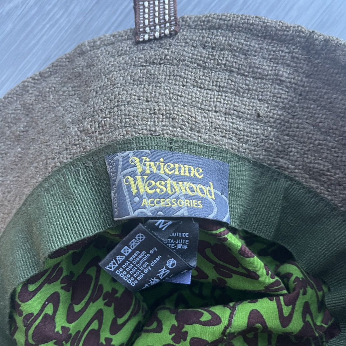 Vivienne Westwood Vivienne Westwood Tweed Jute Vintage Bucket Hat Size ONE SIZE - 4 Thumbnail