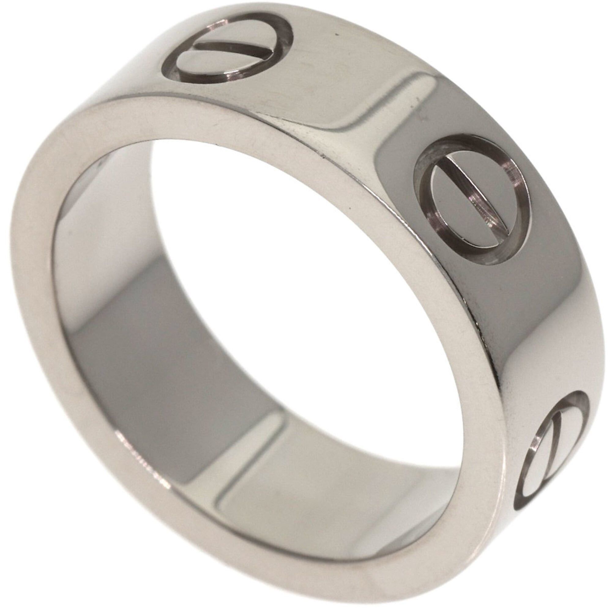 Cartier Cartier Love Ring #47, 18K White Gold, Women's Ring, CARTIER Size ONE SIZE - 1 Thumbnail