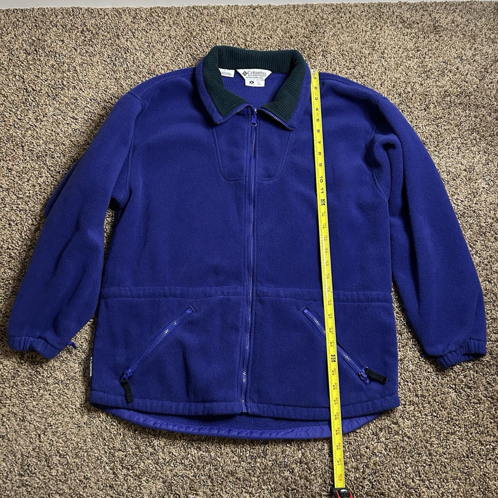 Columbia Columbia Womens M Fleece Full Zip Up Mock Neck Sweatshirt Size M / US 6-8 / IT 42-44 - 10 Thumbnail
