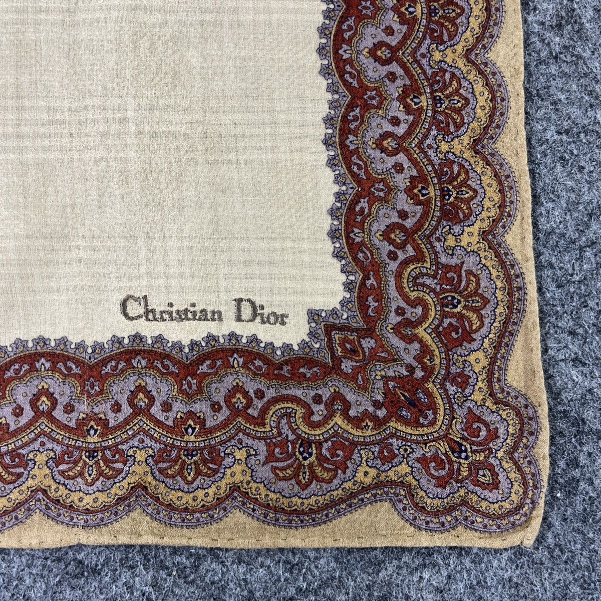 Vintage Christian Dior Handkerchief / Bandana / Neckerchief B687 Size ONE SIZE - 2 Thumbnail