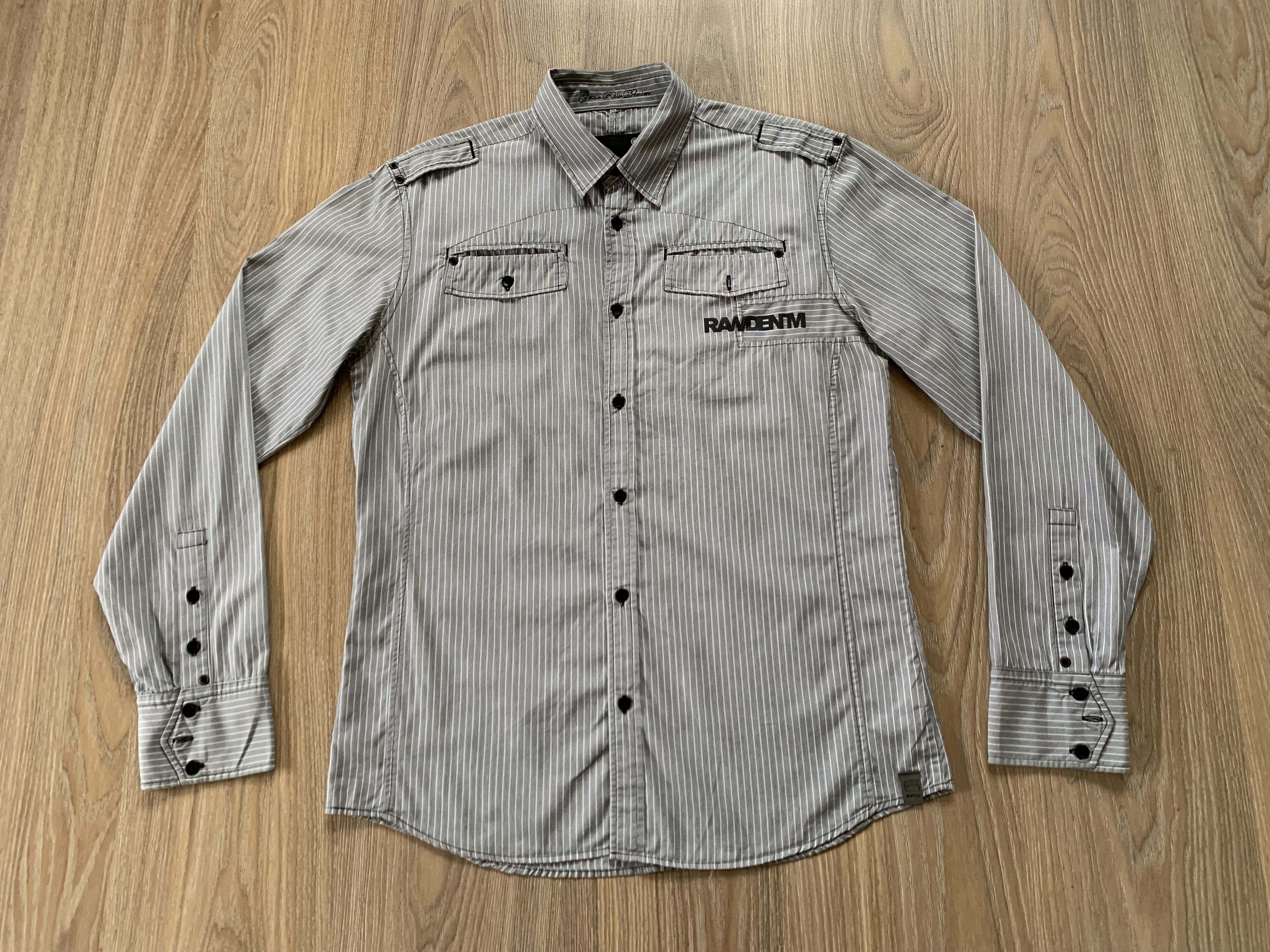 G-Star × Vintage Vintage G-Star Raw Prime Concept Stripe Shirt Size US L / EU 52-54 / 3 - 2 Thumbnail