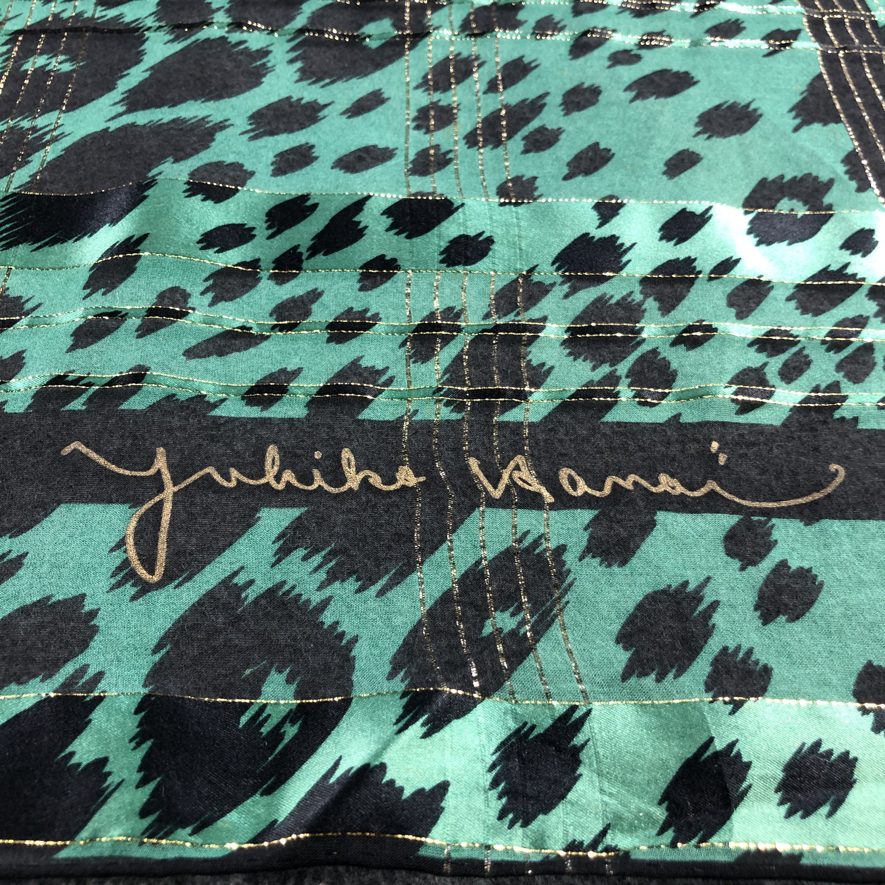 Japanese Brand Yukiko Hanai Luxury Hand Rolled Silk Scarf M1118 Size ONE SIZE - 4 Thumbnail