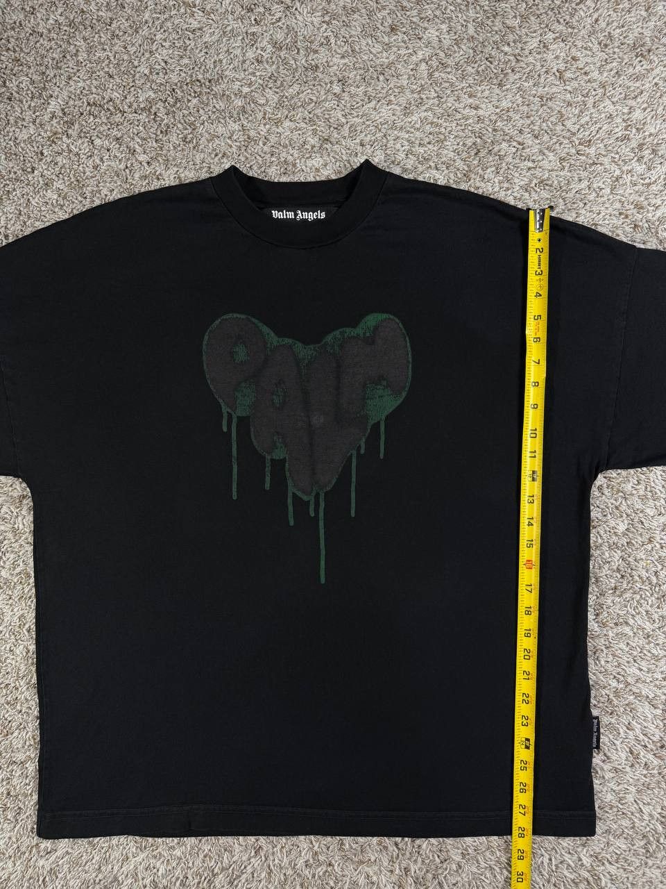 Palm Angels Palm Angels Spray Heart Loose T-Shirt Size US M / EU 48-50 / 2 - 5 Thumbnail
