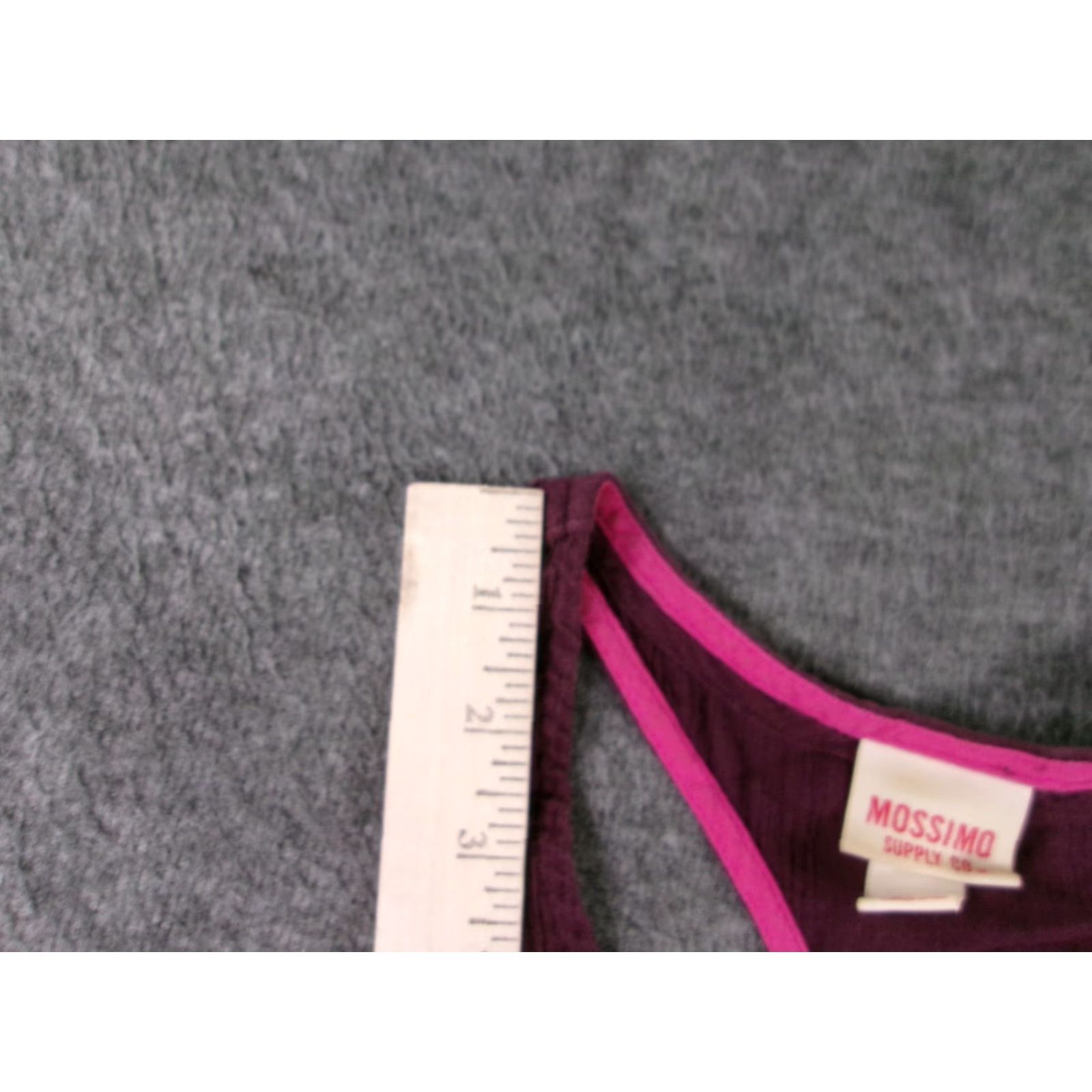 Mossimo Mossimo Tank Top Womens XS Racerback Embroidered Scoop Neck Purple Boho Summer Size XS / US 0-2 / IT 36-38 - 4 Thumbnail