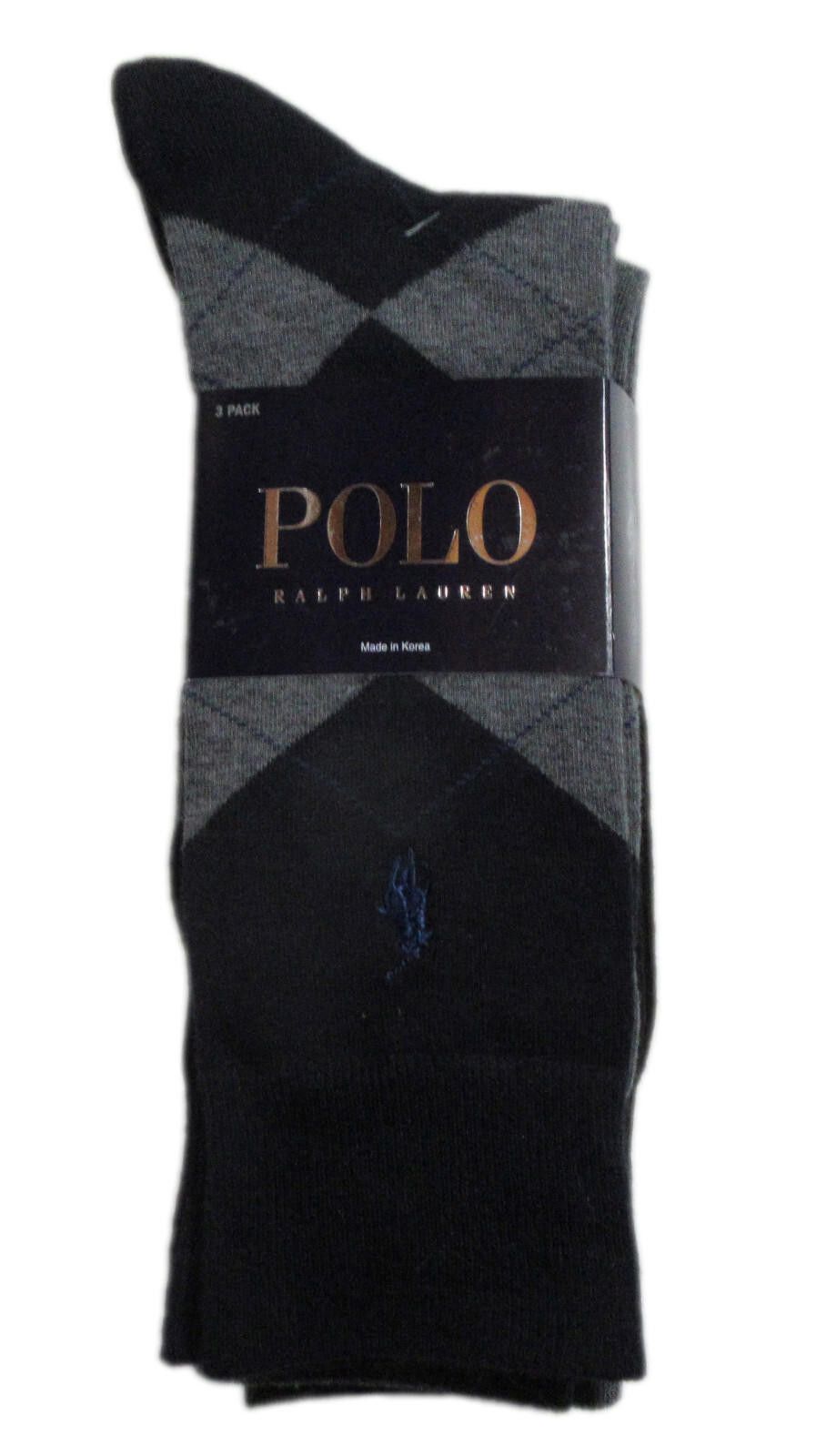 Polo Ralph Lauren Polo Ralph Lauren Mens Trouser Dress Socks 3 pack Navy Size ONE SIZE - 1 Thumbnail