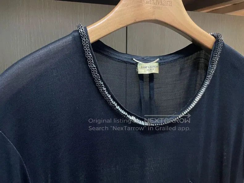 Saint Laurent Paris Saint Laurent Silk Short Sleeve Top. Size US S / EU 44-46 / 1 - 4 Thumbnail