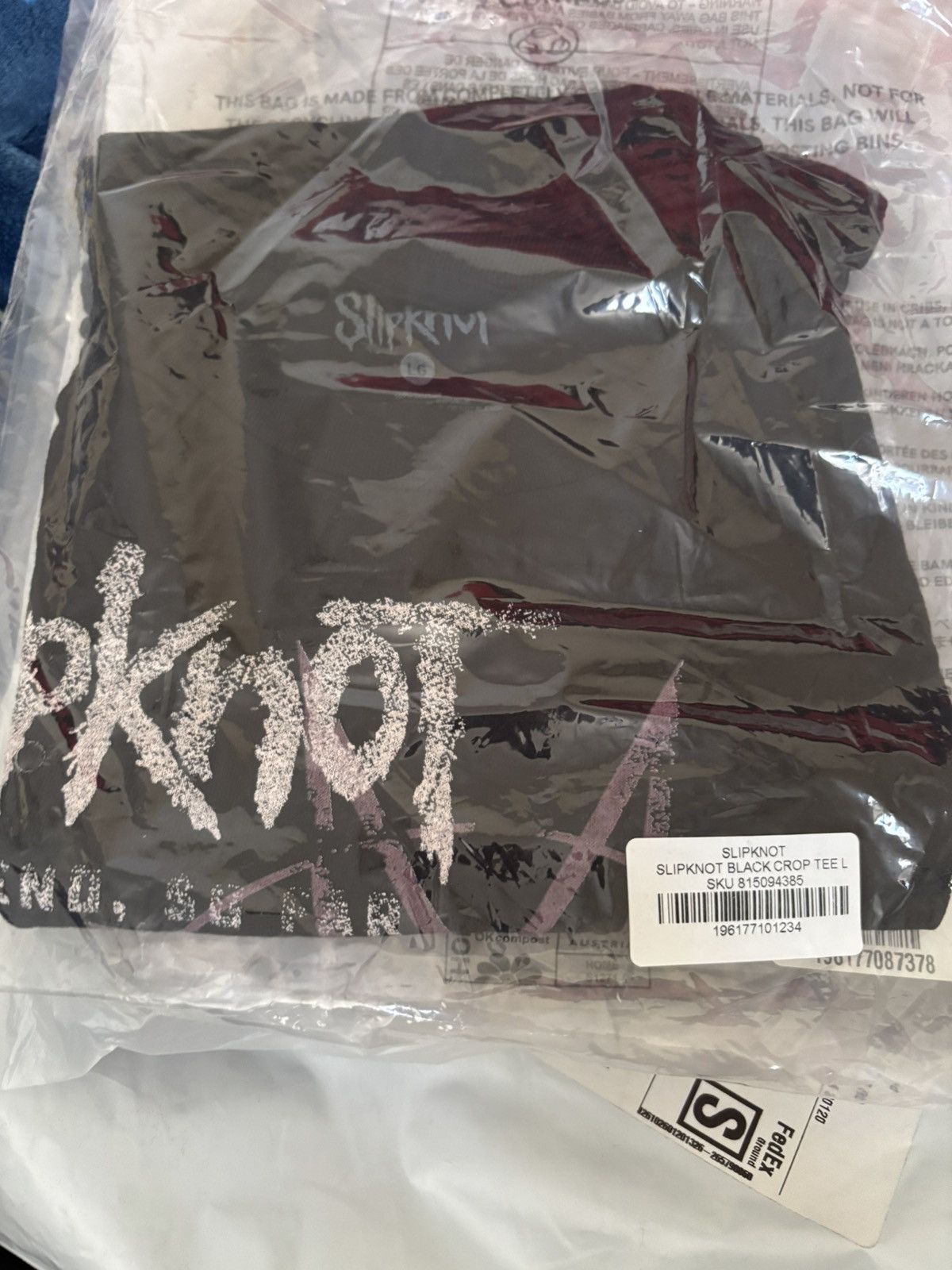 Slipknot Womens Rare Licensed Slipknot The End So Far Crop Top Size L / US 10 / IT 46 - 5 Thumbnail