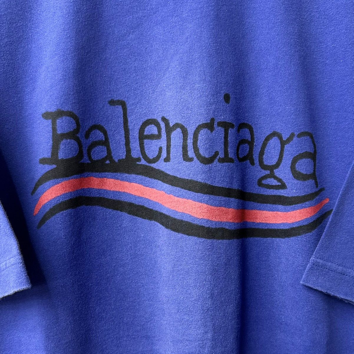 Balenciaga Balenciaga Hand Written Political Campaign Logo T-Shirt Size US S / EU 44-46 / 1 - 3 Thumbnail